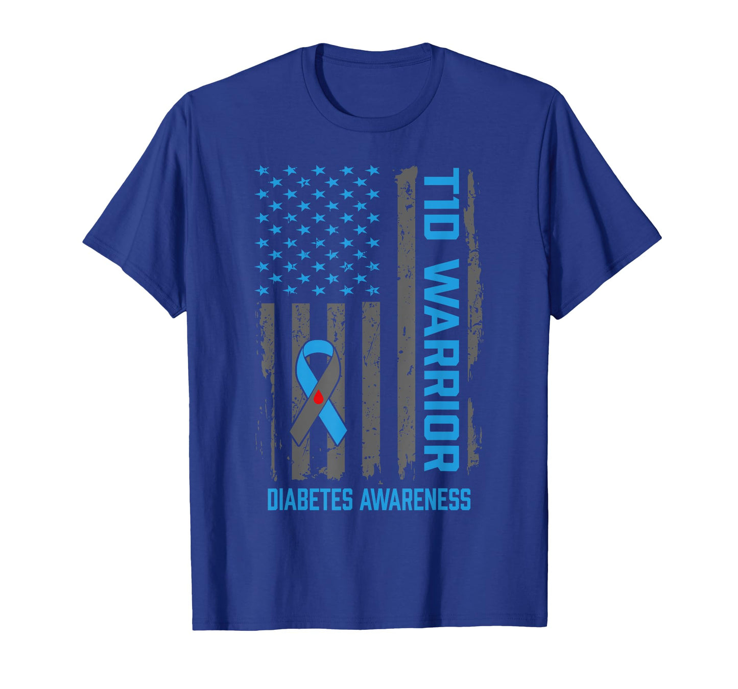 Type 1 Diabetes Awareness T1D Warrior Type One Diabetic T-Shirt