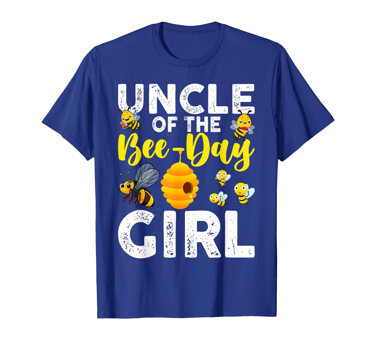 Uncle of the Bee-Day Girl Bee Birthday Party Matching Family T-Shirt