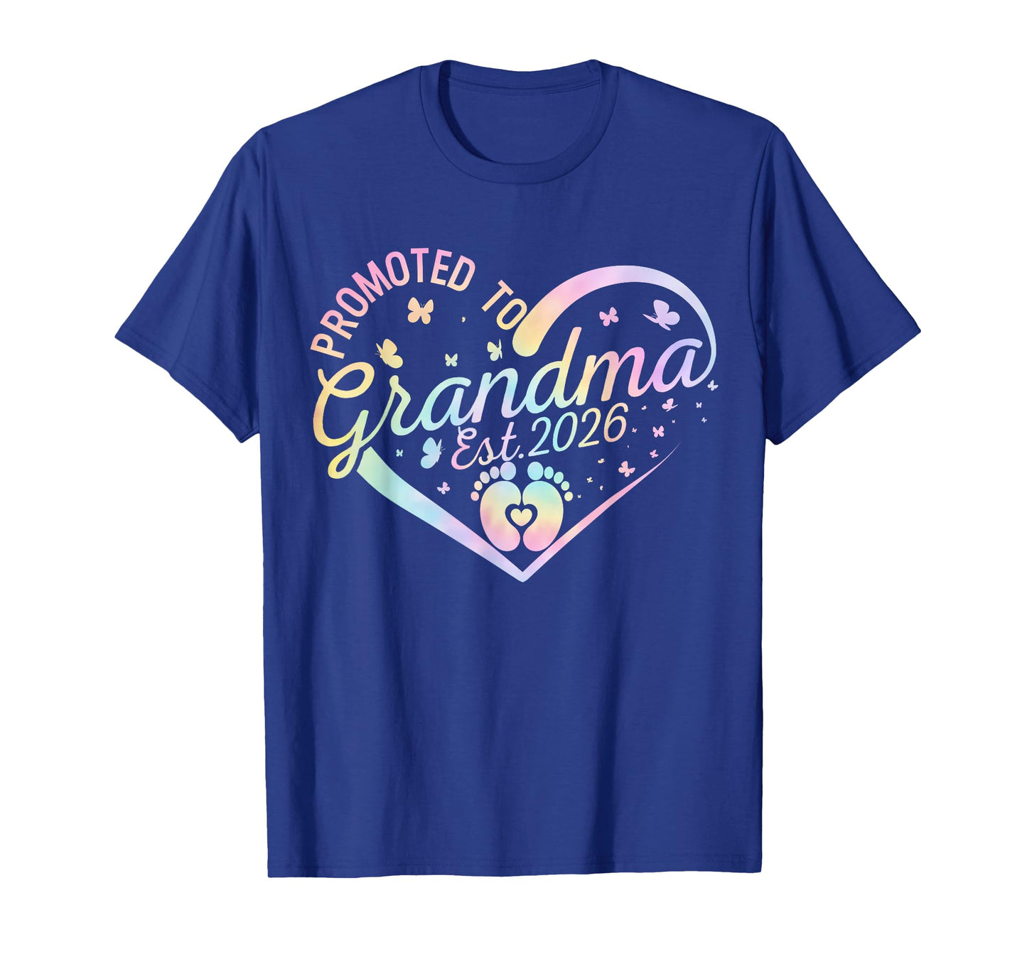 Soon to Be Grandma 2026 Heart Promoted to Grandma Est 2026 T-Shirt