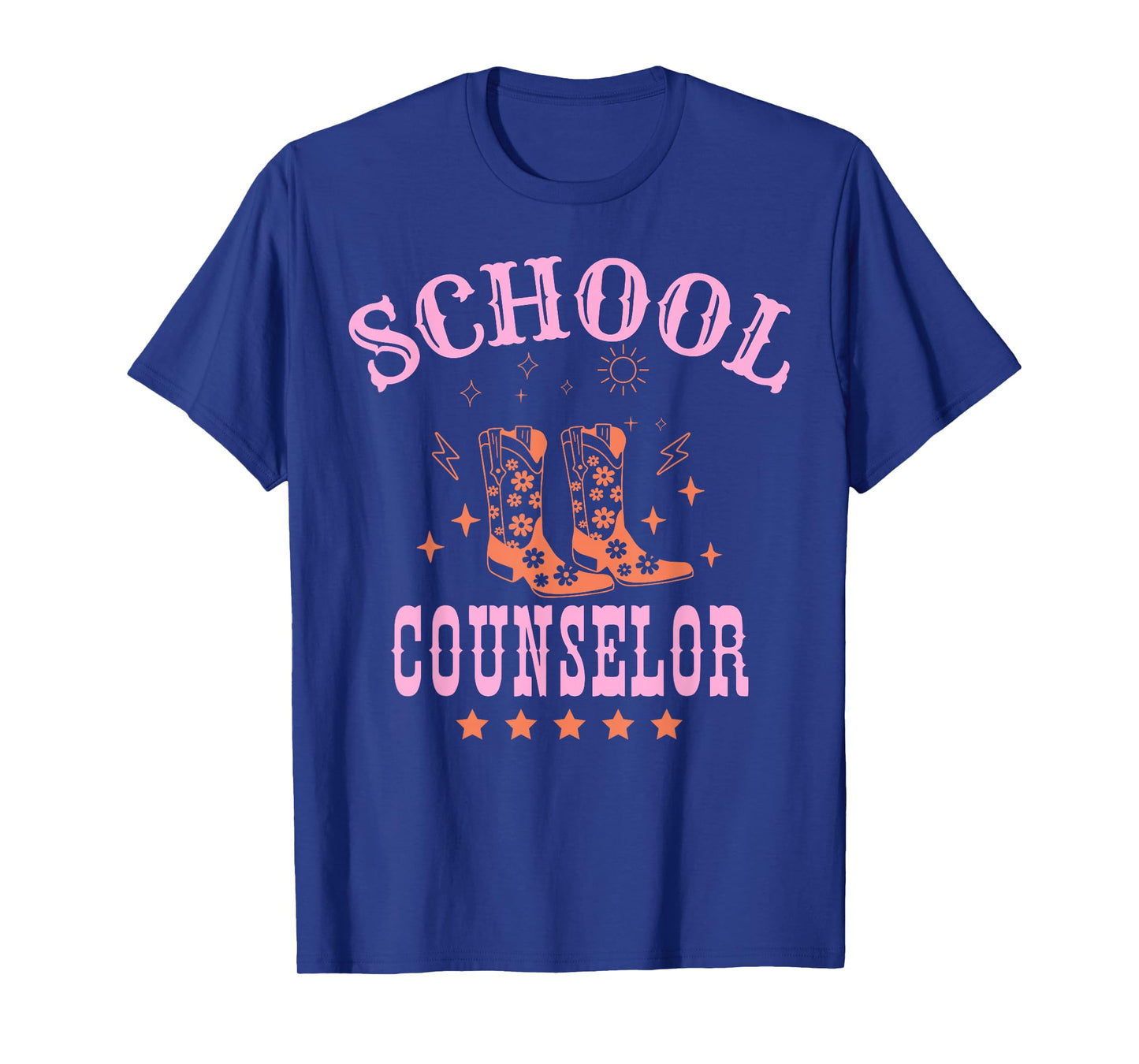 School Counselor Cowgirl Boots School Counseling Western T-Shirt