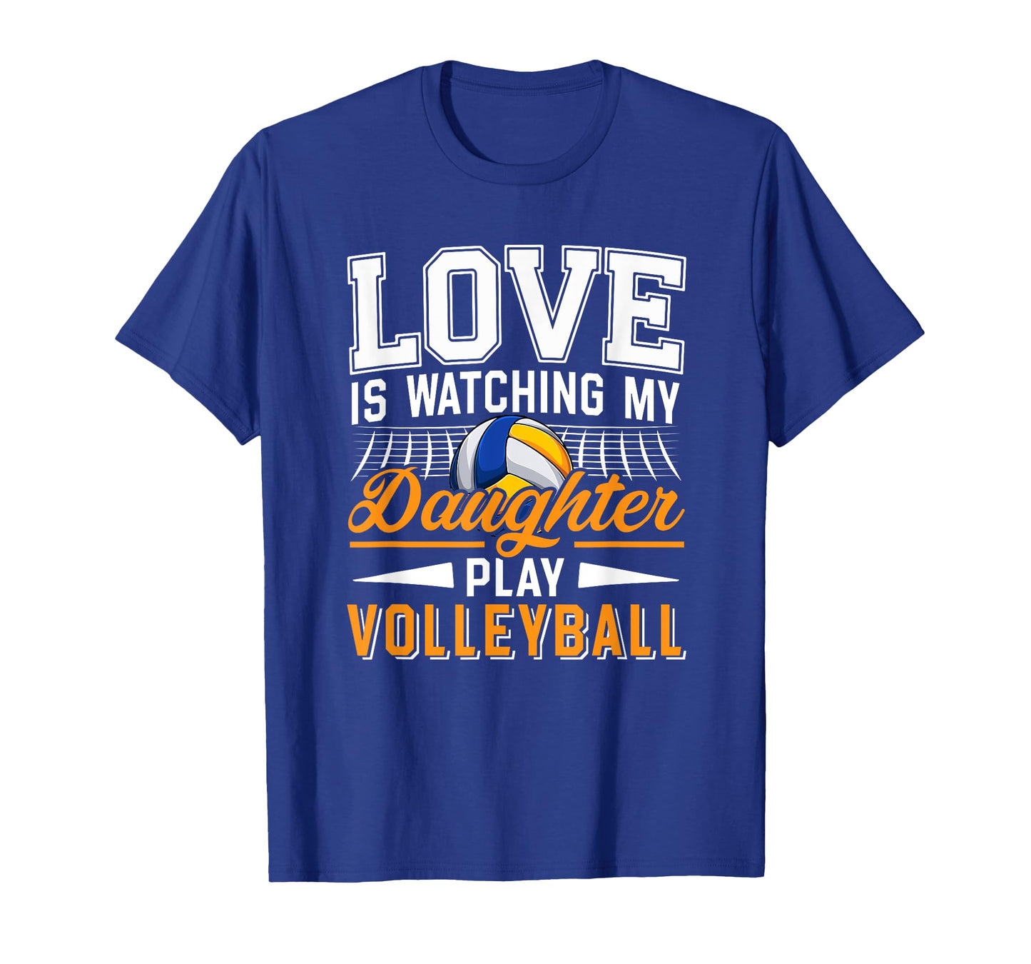 Love Watching My Daughter Play Volleyball Funny Player Fan T-Shirt