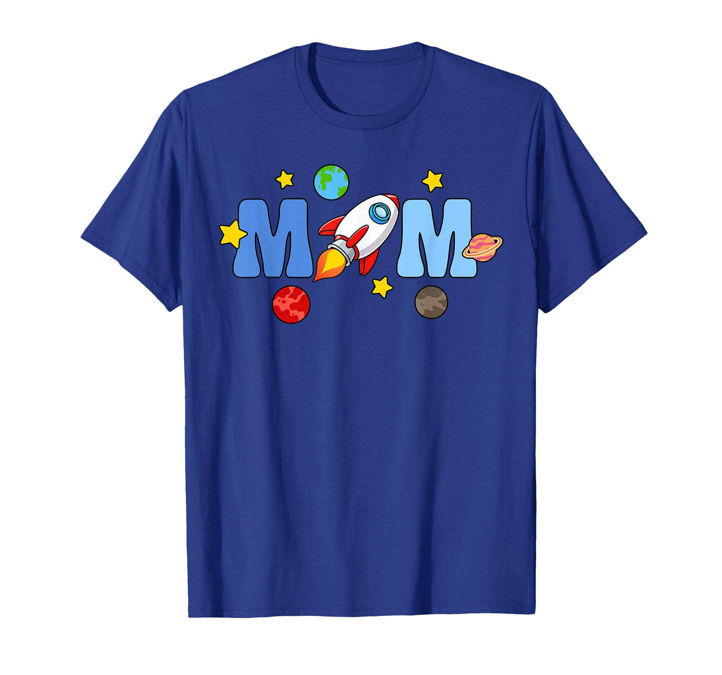 Mom Astronaut Crew Family Matching Birthday Boy Girl T-Shirt