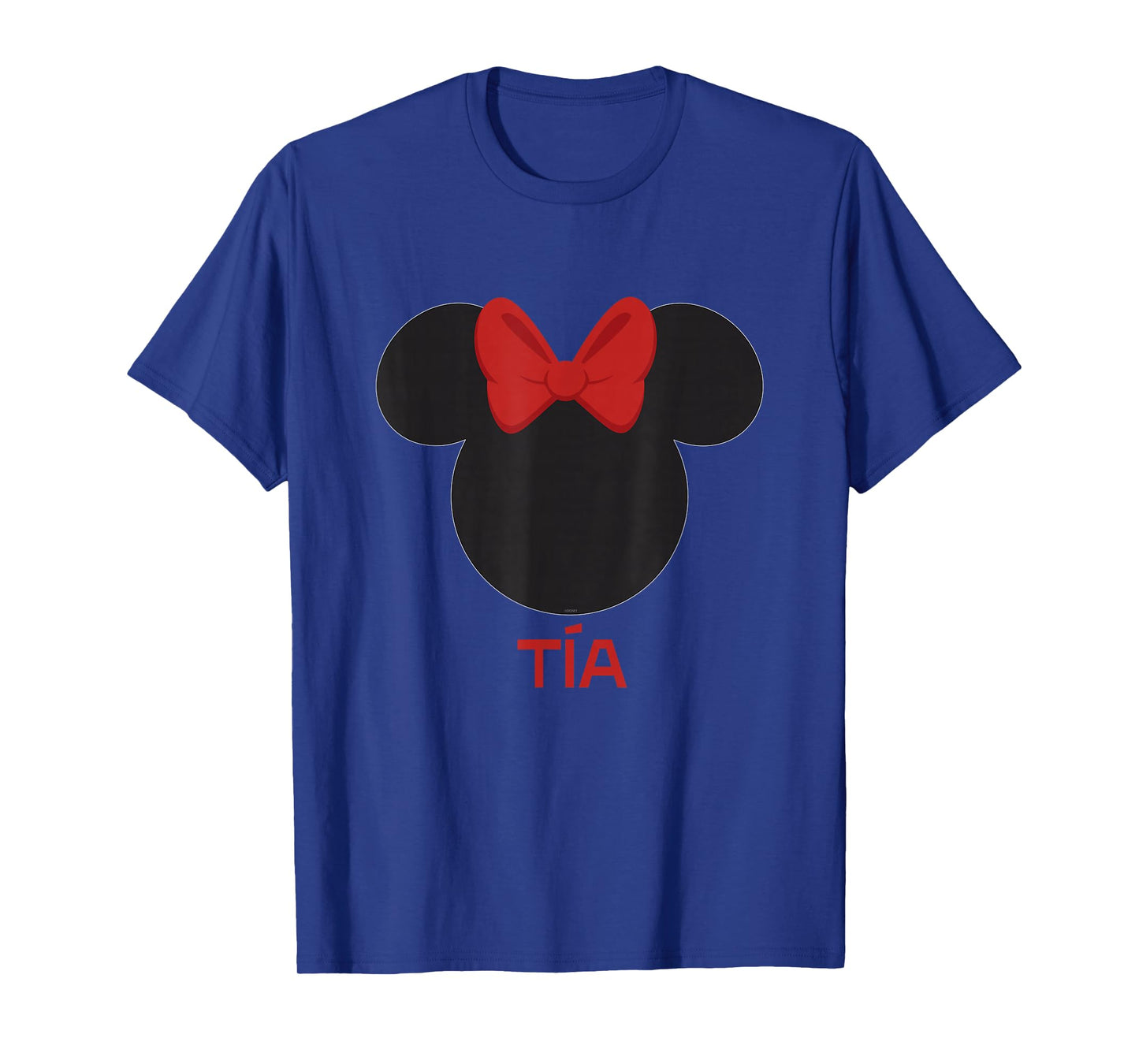 Disney Minnie Mouse Tía Aunt Red Bow Family Día de la Madre T-Shirt