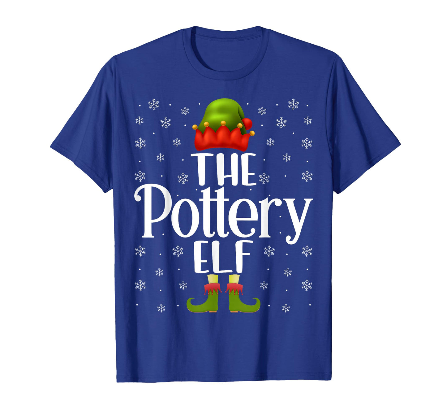 The Pottery Elf Funny Ceramics Artist Clay Pottery Christmas T-Shirt