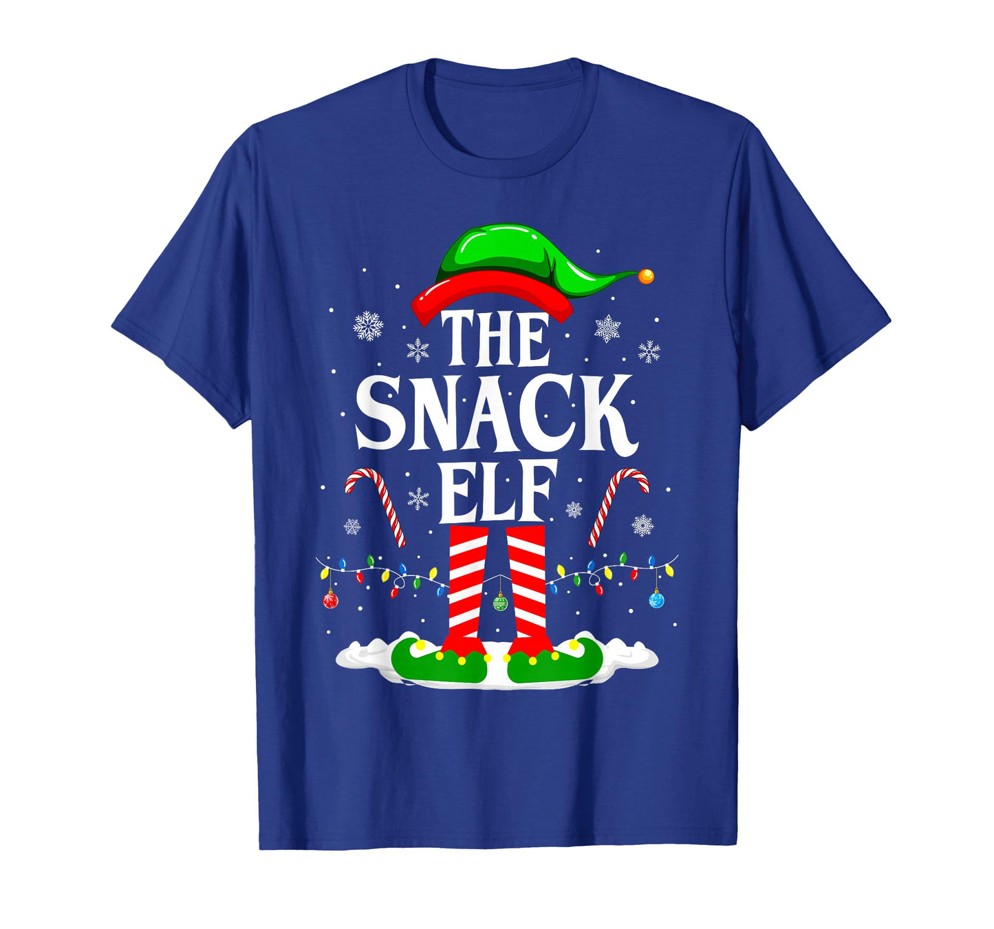 The Snack Elf Xmas Funny Matching Family Group Christmas T-Shirt
