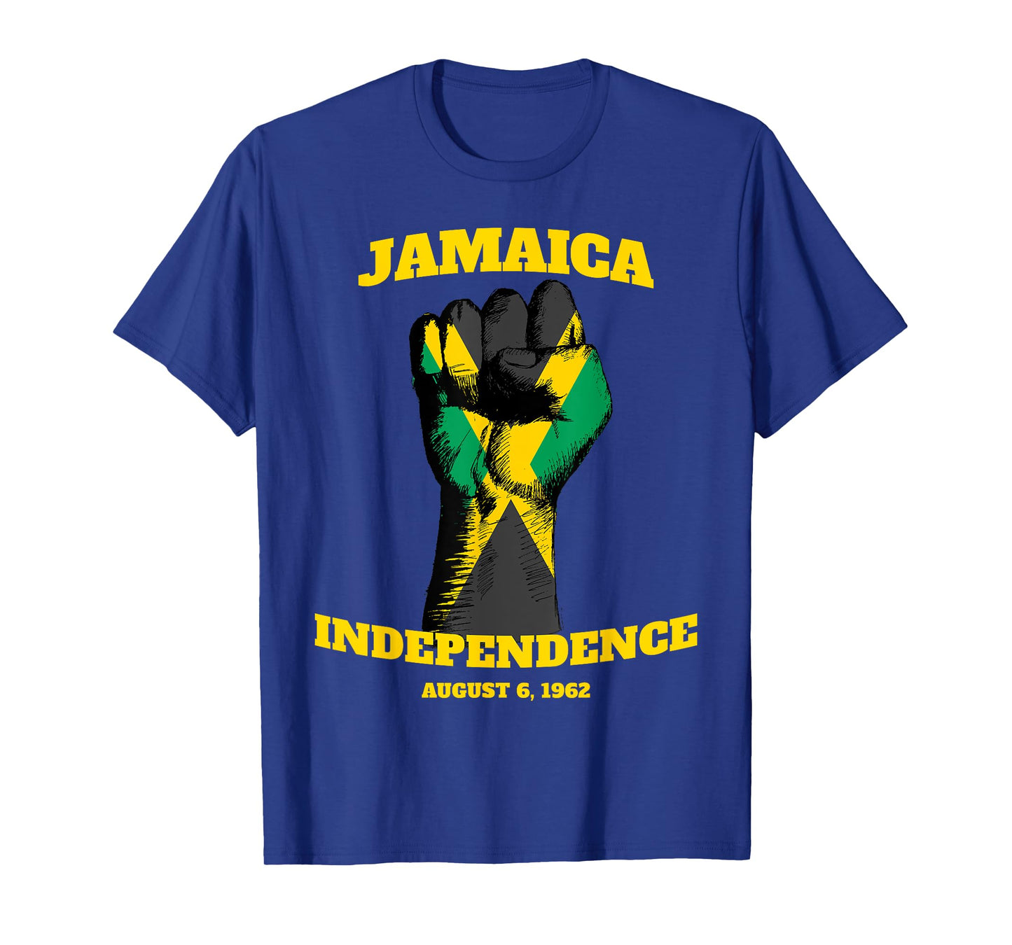 Jamaica Fist Independence Day Jamaican Pride Jamaica Flag T-Shirt