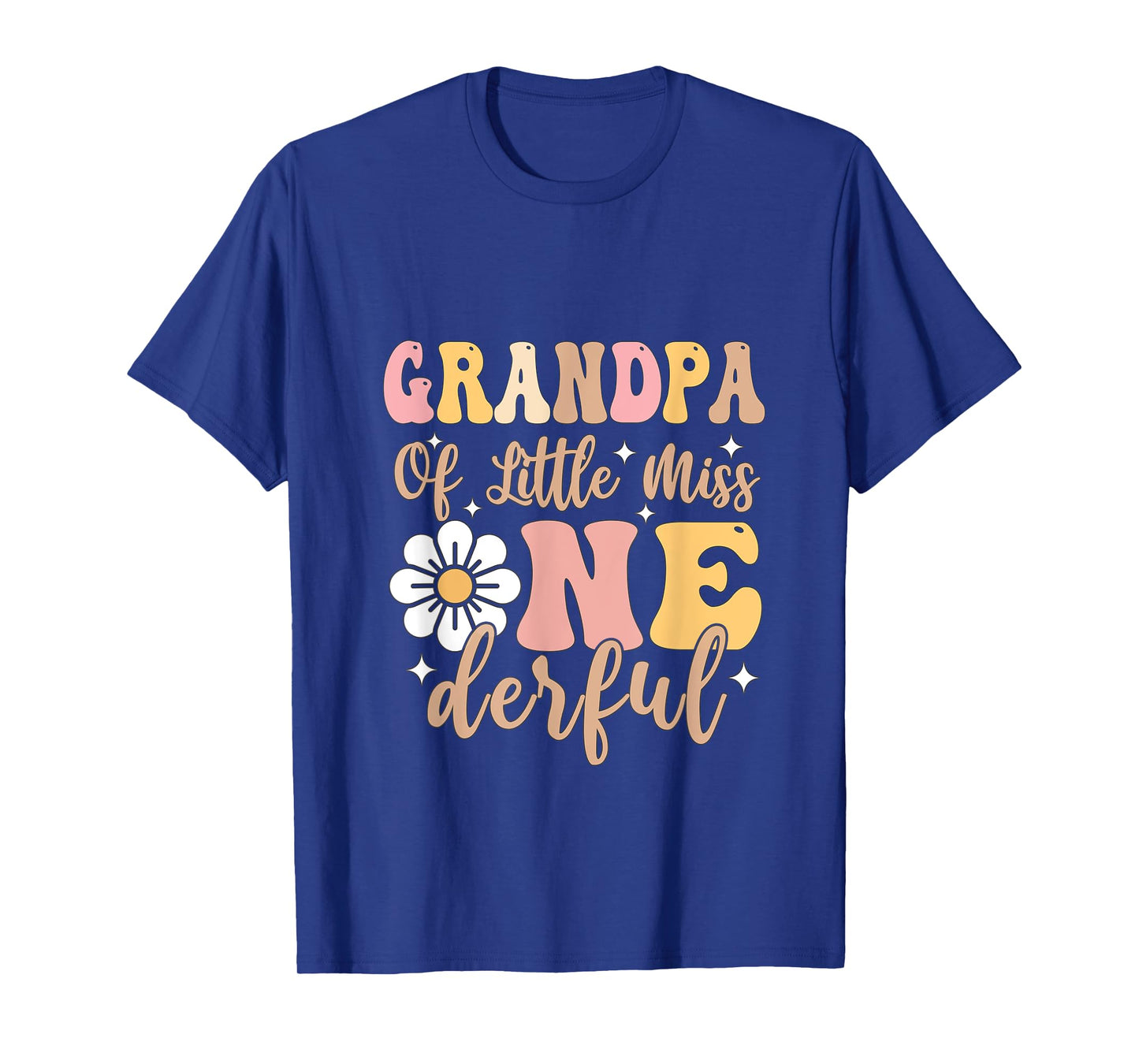 Grandpa of Little Miss Onederful 1st Birthday Girl Cute T-Shirt