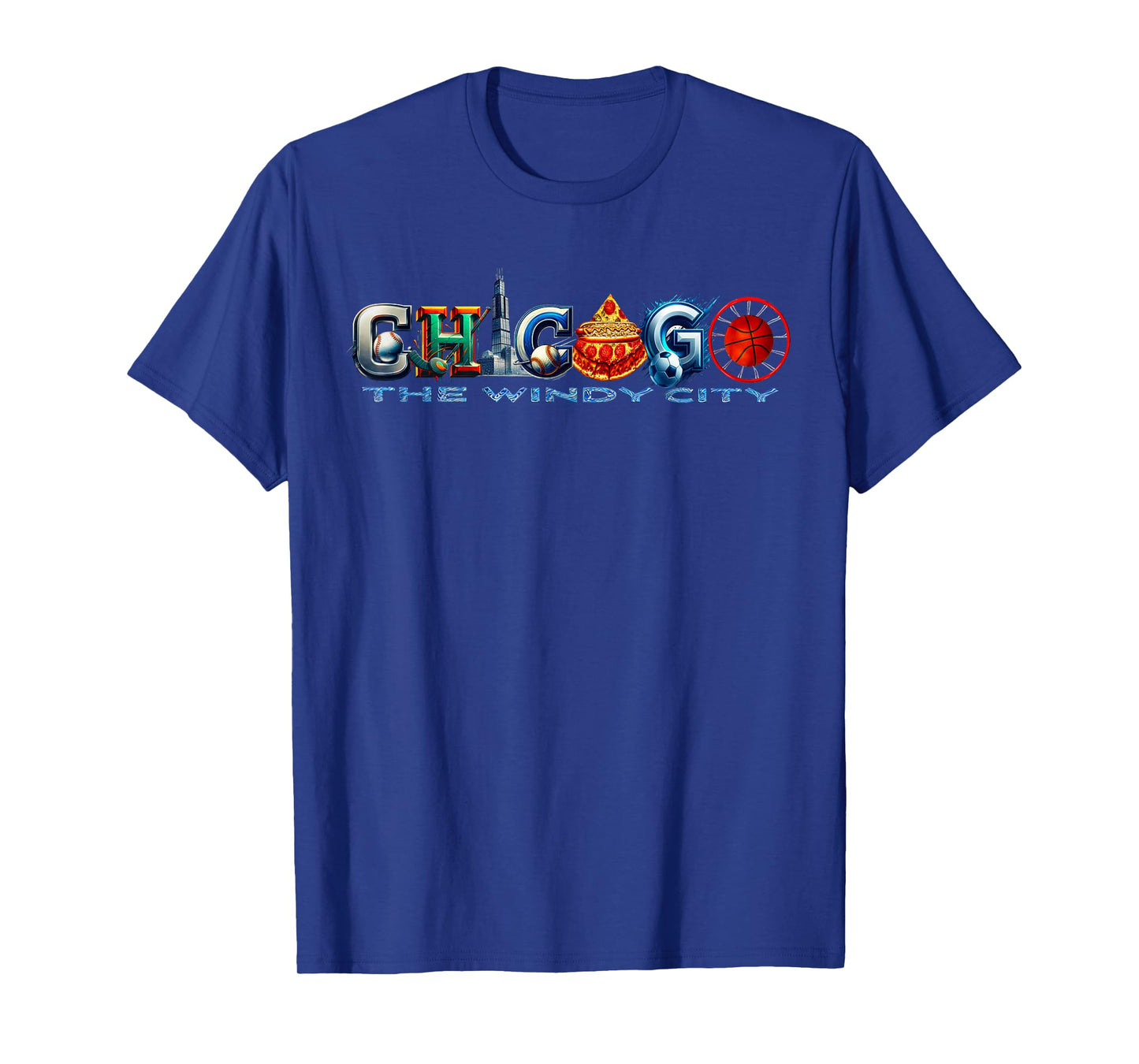 The Windy City A Chicago Sporting Team Fan A Fun Chicagoan T-Shirt