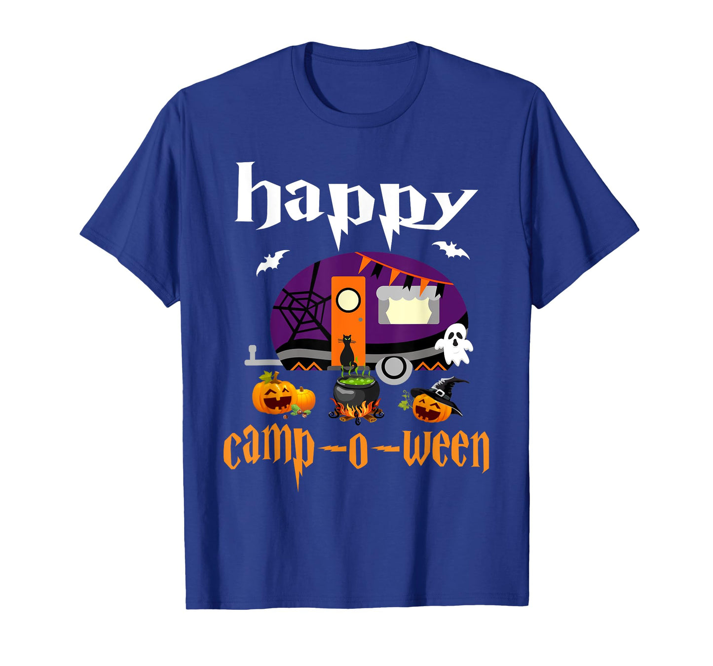 Happy Camp-O-Ween Halloween Camping Camper T-Shirt