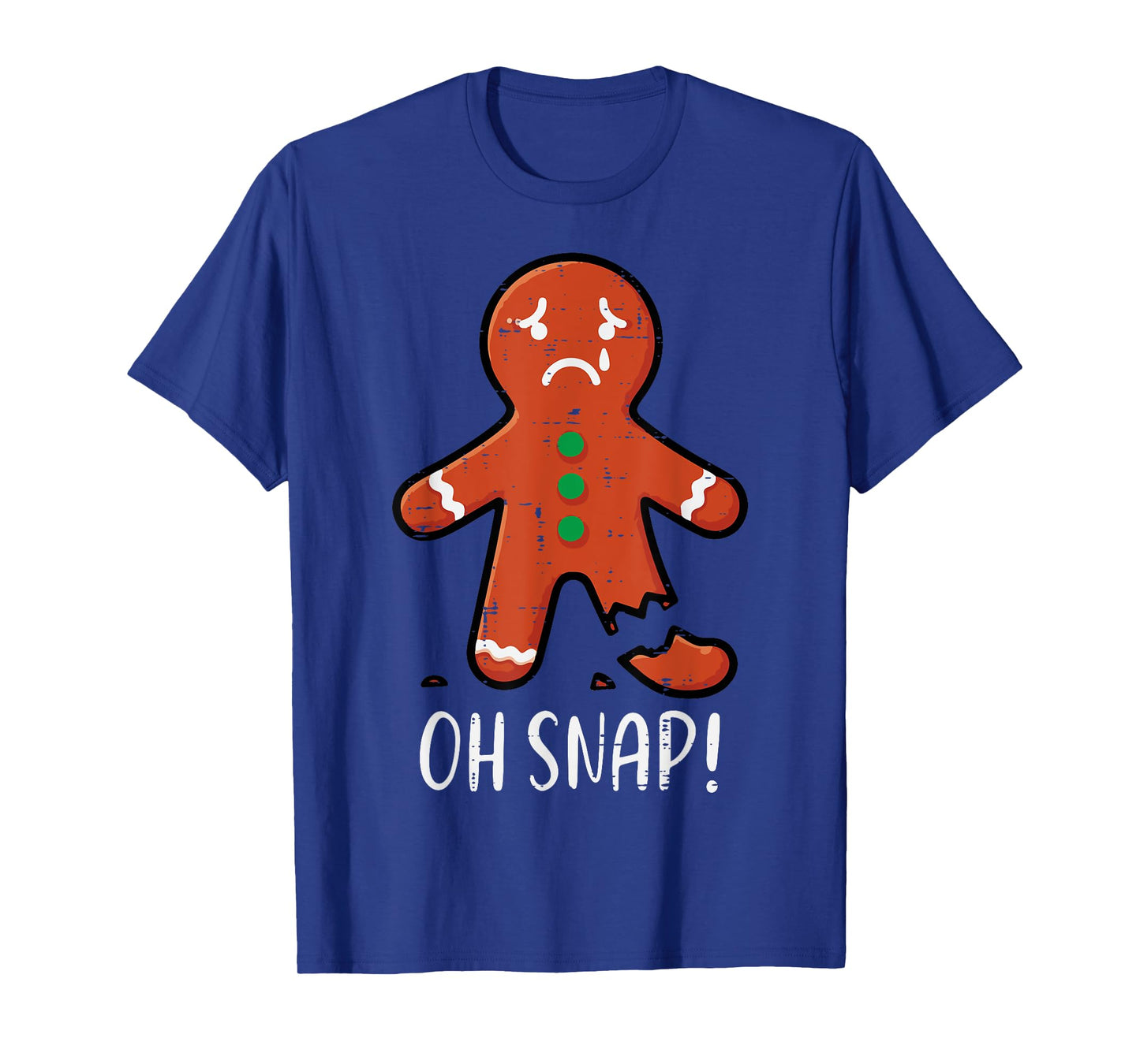 Christmas Gingerbread Broken Leg Oh Snap Xmas Men Women Kids T-Shirt