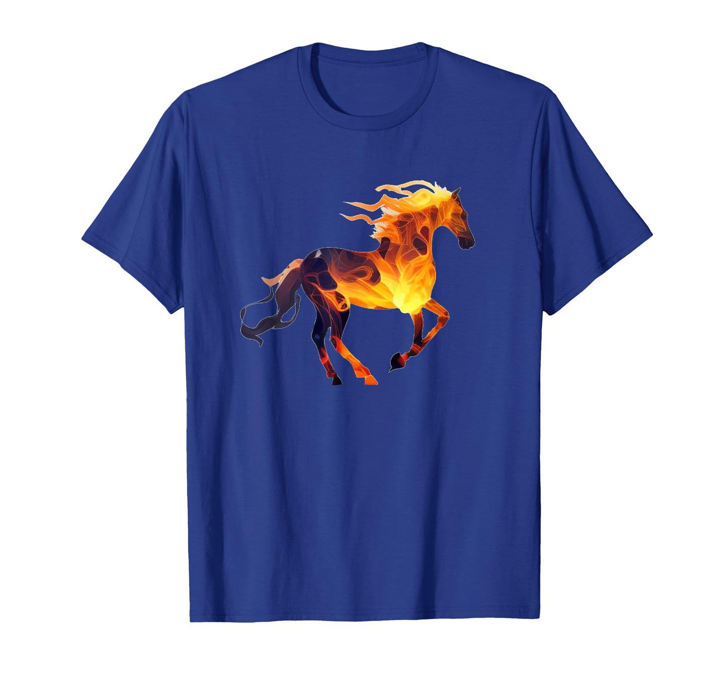 Funny running Fire Horse for burning Horse love T-Shirt