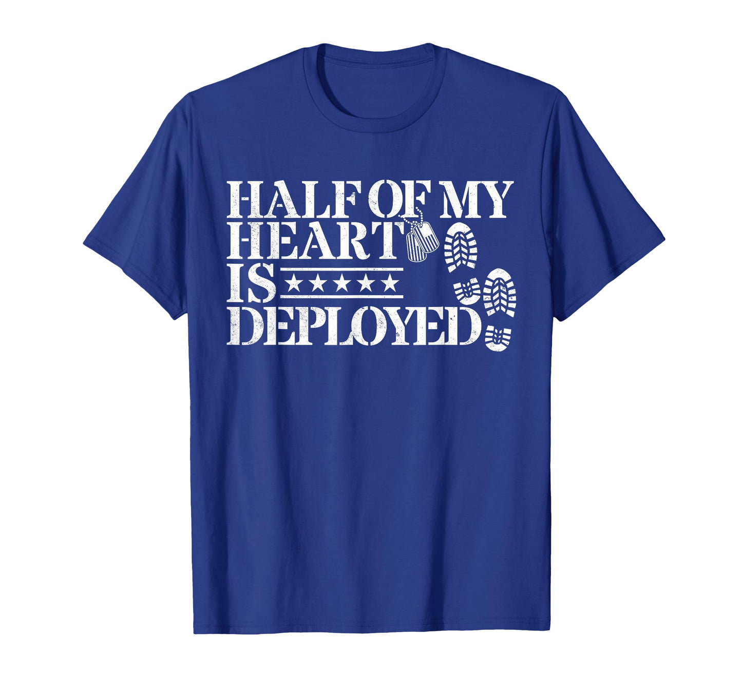 Half Of My Heart Is Deployed Husband Wife Deployment Gifts T-Shirt