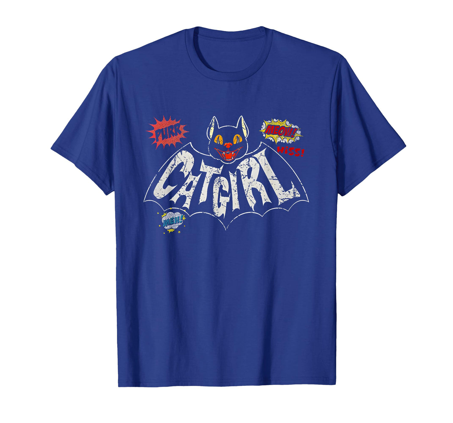 Funny Trending Shirt Catgirl Vintage Rockabilly T-Shirt - Unisex-Adults, Black, Small, Short Sleeve, Crew Neck, Polyester, T-Shirt, Novelty-T-Shirts