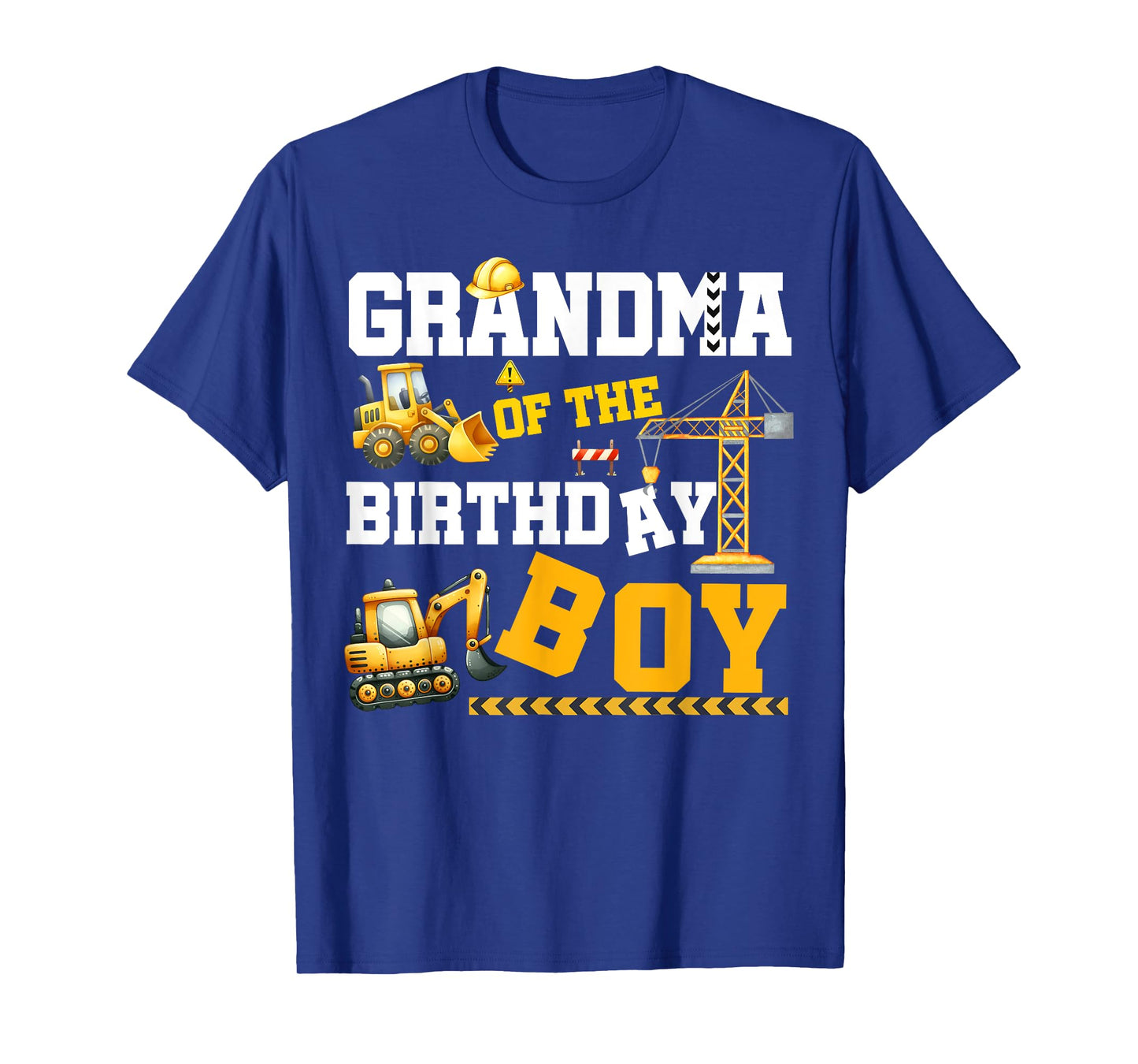 Construction Family Party Grandma Of The Birthday Boy T-Shirt