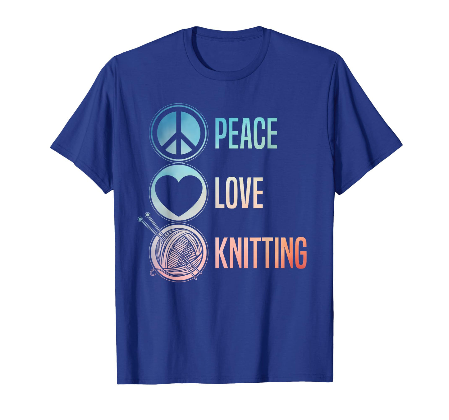 Funny Knitting Art For Women Men Knit Yarn Lover Knitter T-Shirt
