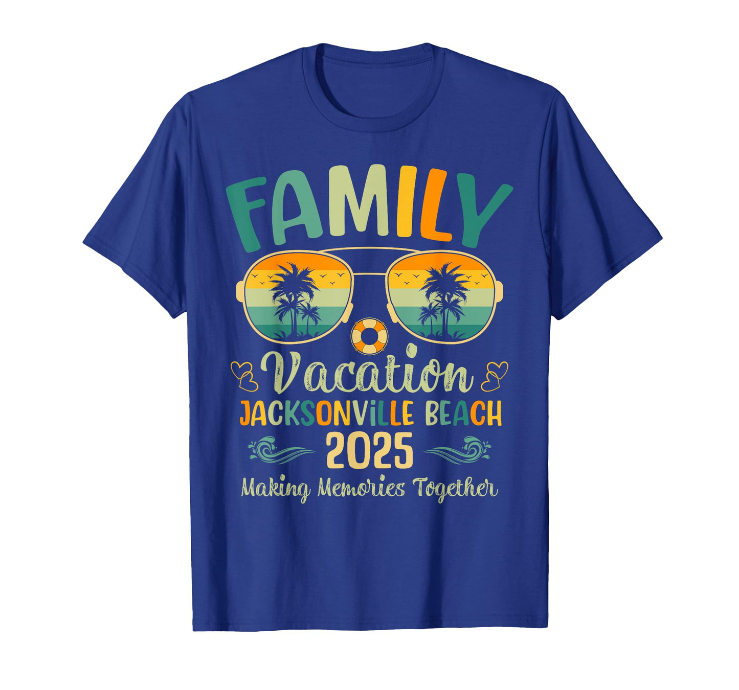 Jacksonville Beach Florida Family Vacation 2025 Summer T-Shirt