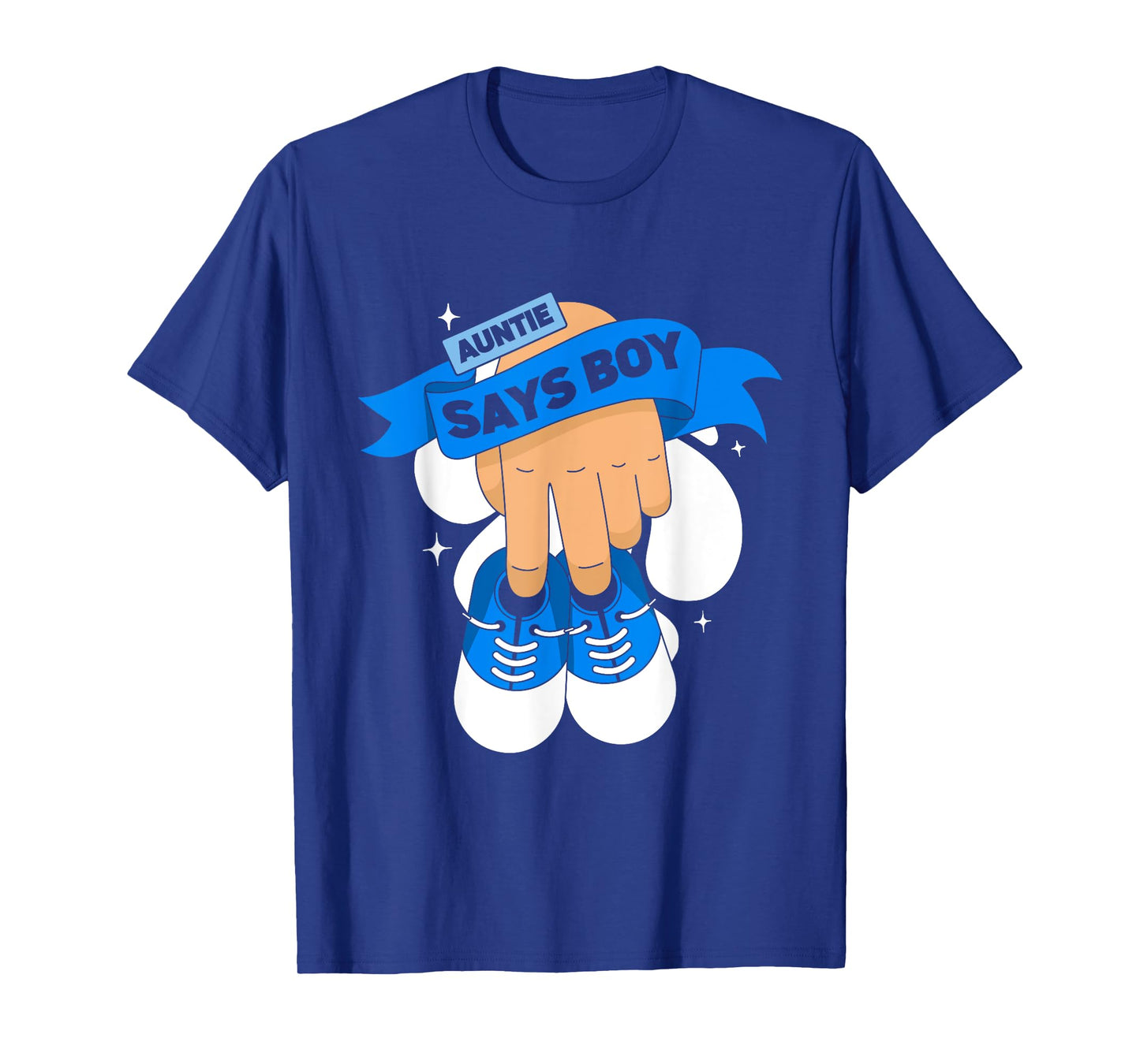 Aunt Gender Reveal | Auntie Says Boy Team Blue Team Pink T-Shirt