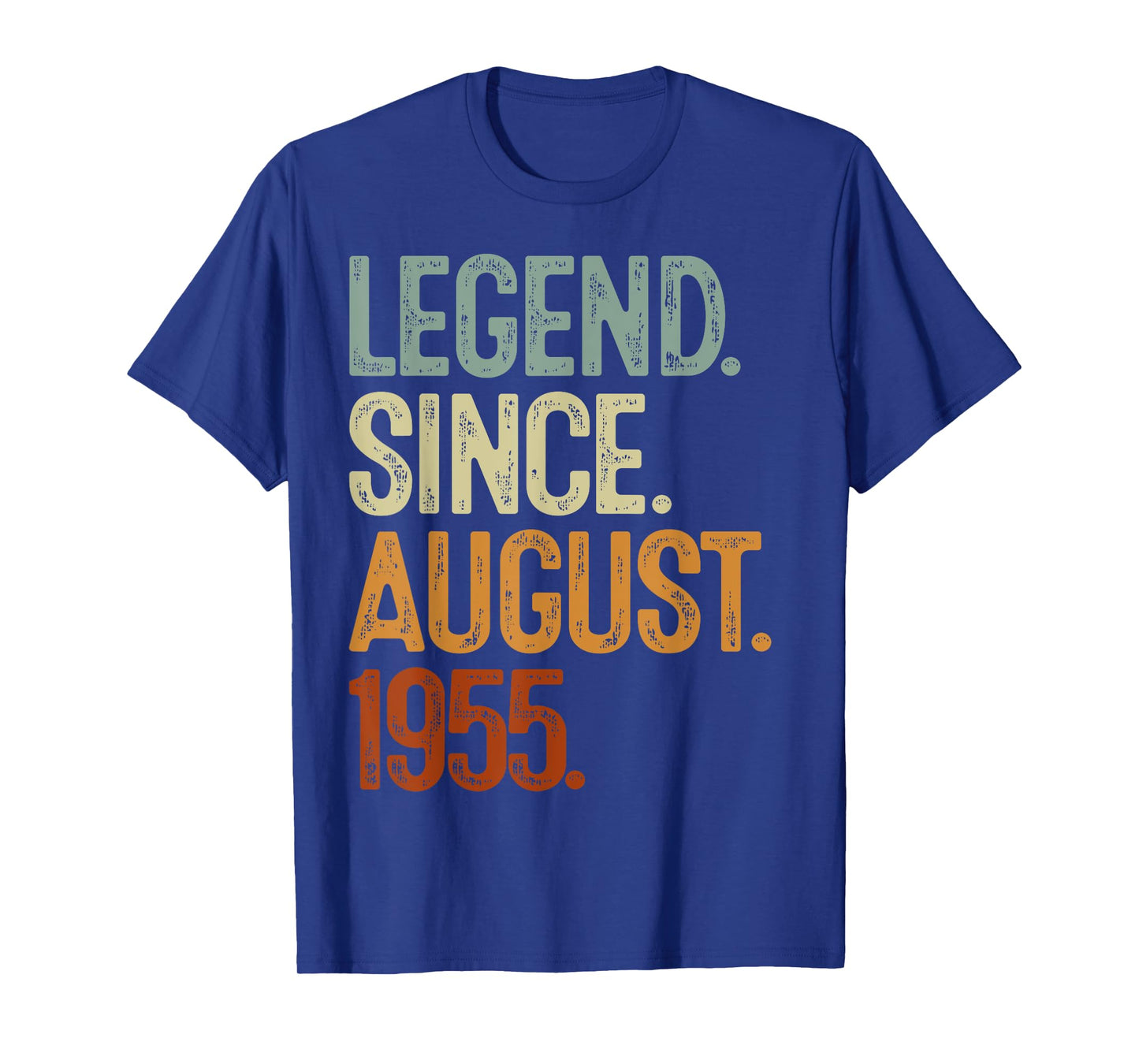 Legend Since August 1955 70 Year Old 70th Birthday Gifts Men T-Shirt