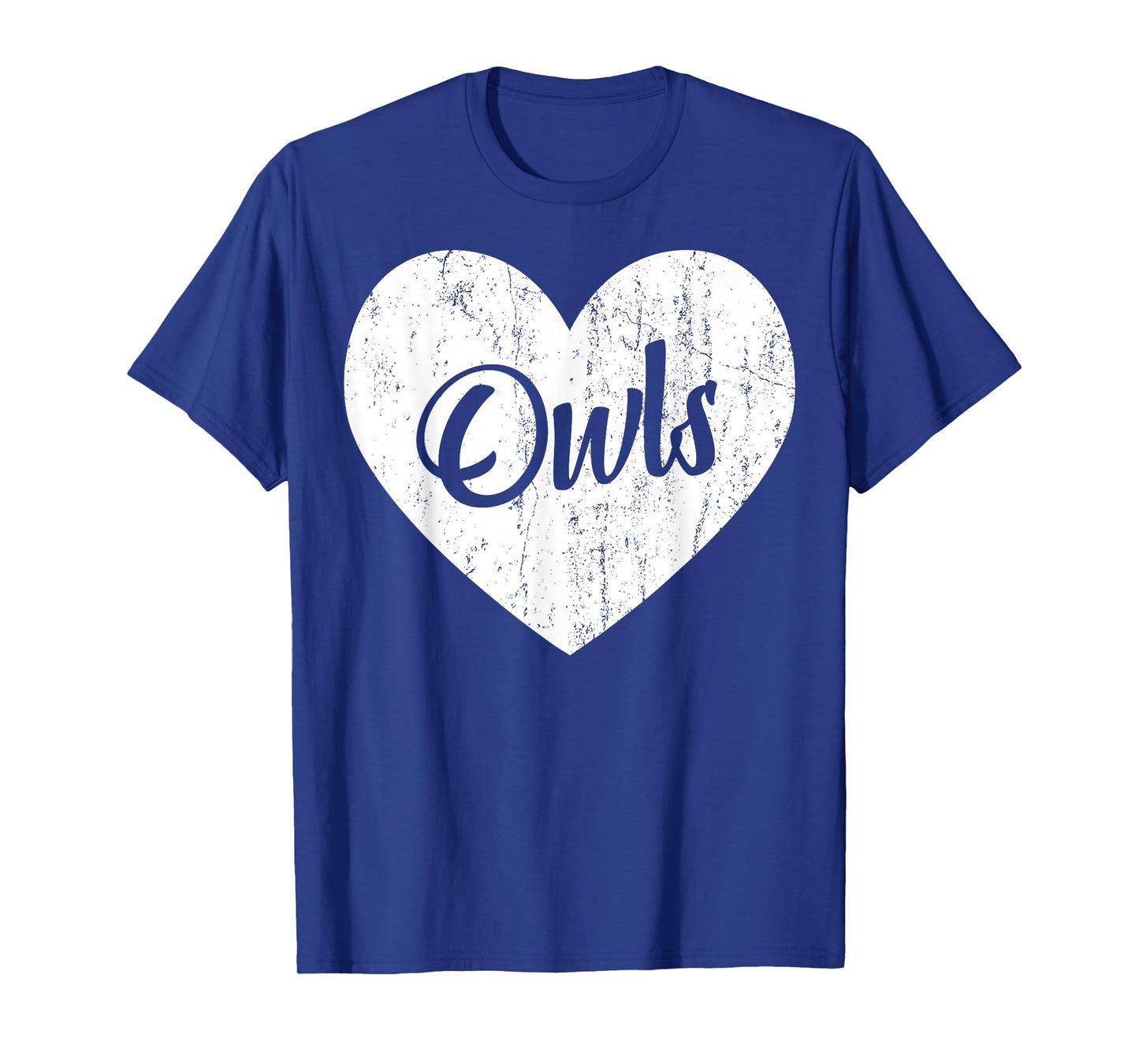 Owls School Sports Fan Team Spirit Mascot Heart Gift T-Shirt