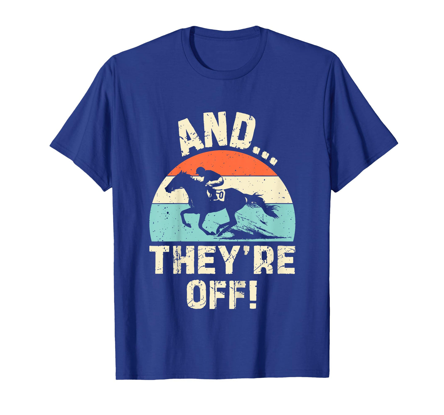Kids Horse Racing Shirt Kids Toddler Boys Girls And Theyre Off T-Shirt