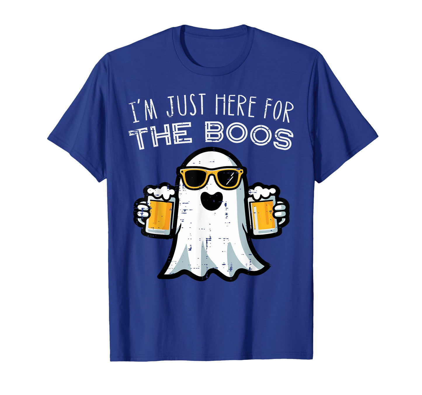 Halloween Ghost Here for Boos Funny Costume Dad Men Women T-Shirt