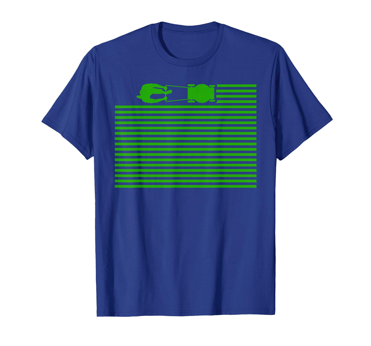Lawn Care Stripes Funny Gardener Lawn Mower Lovers Outfit T-Shirt