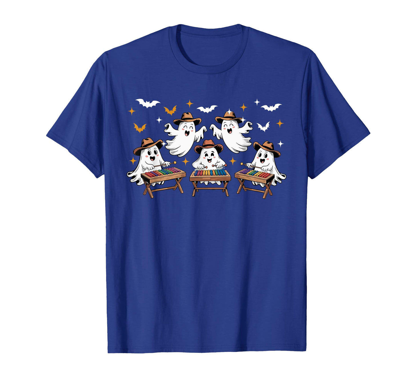 Group Boos Playing Xylophone Halloween Instrument Musical T-Shirt