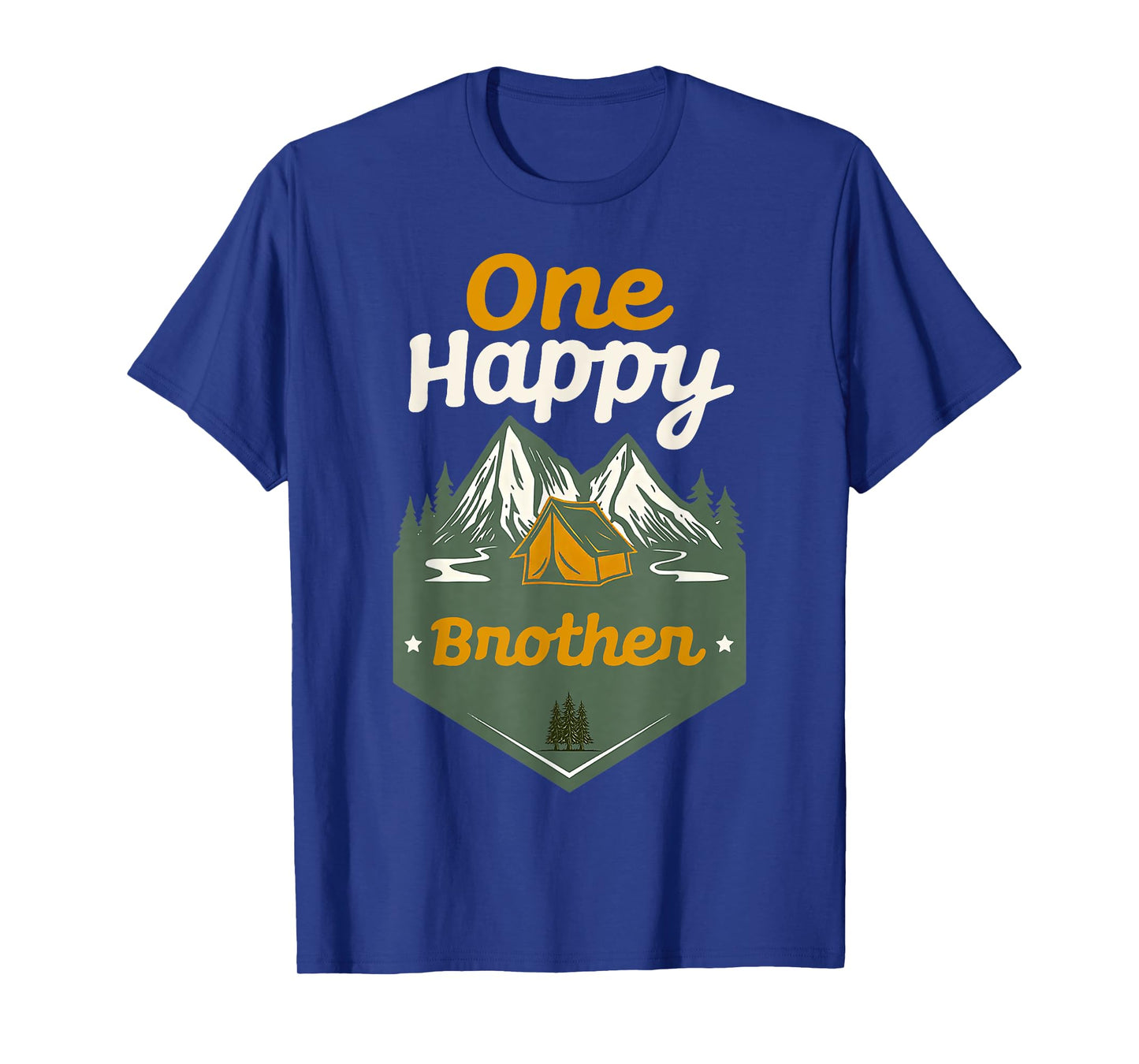 One Happy Mama Camper Birthday Family Matching Boy Brother T-Shirt