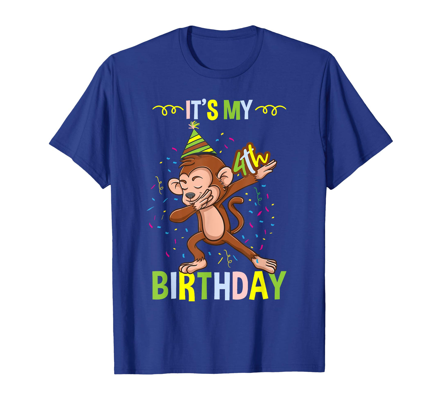 Its My 4th Birthday Monkey T-Shirt