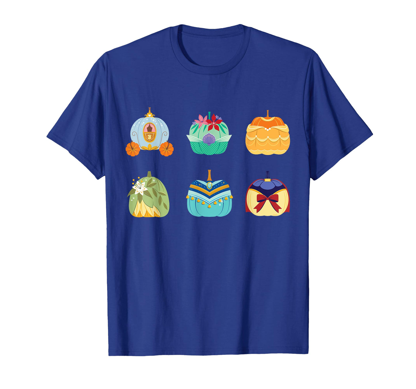 Disney Princess Pumpkins Fall Autumn Six Pumpkin Princesses T-Shirt
