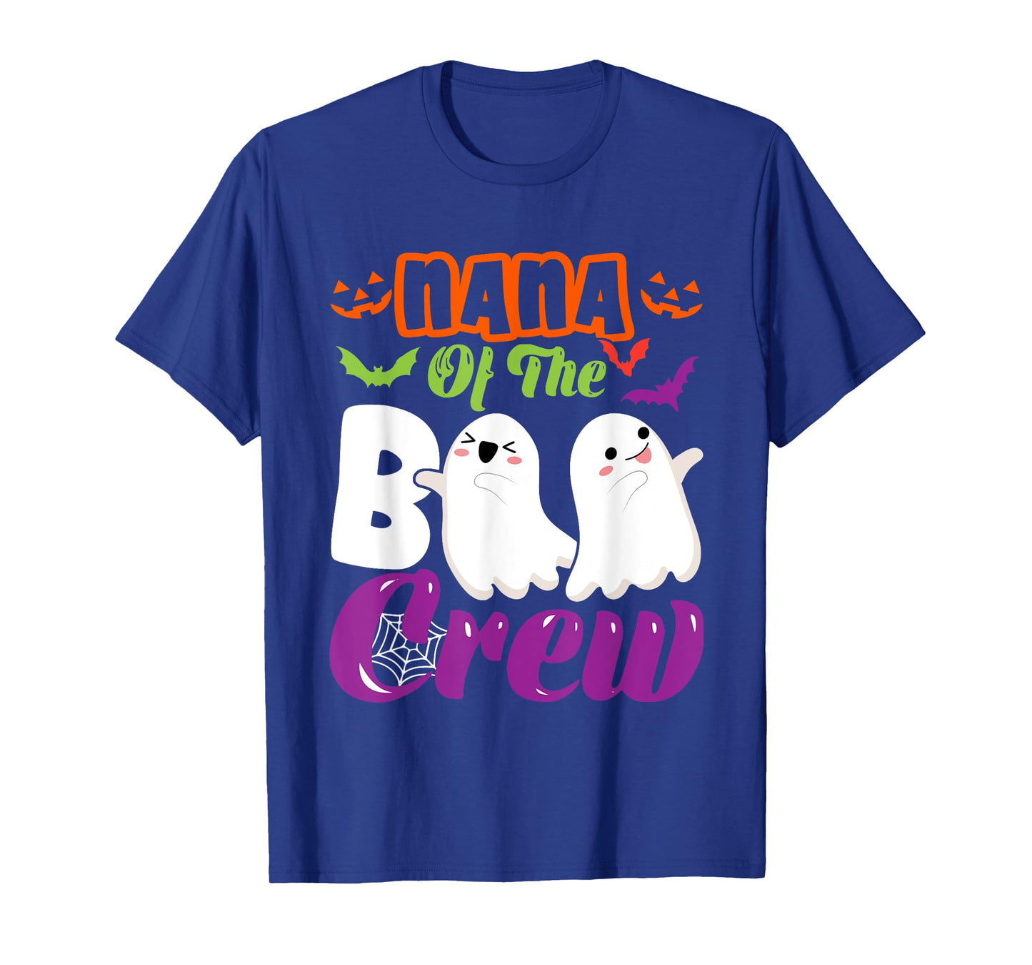 Nana Of Boo Halloween Crew Costume Boo Ghost Lover Family T-Shirt