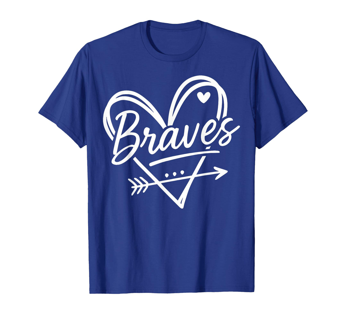 Graphic Heart Braves Apparel for Men Women Kid Boy Girl T-Shirt