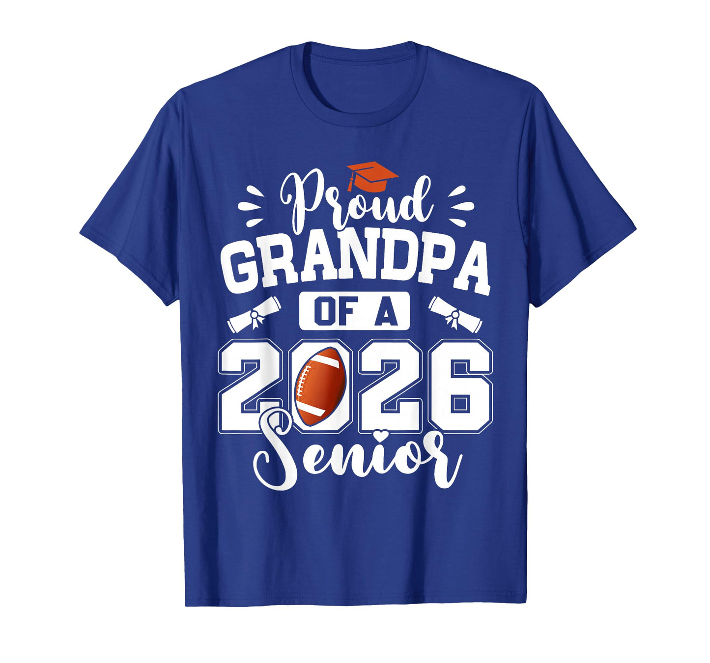 Proud Grandpa of A 2026 Senior Football Graduation T-Shirt