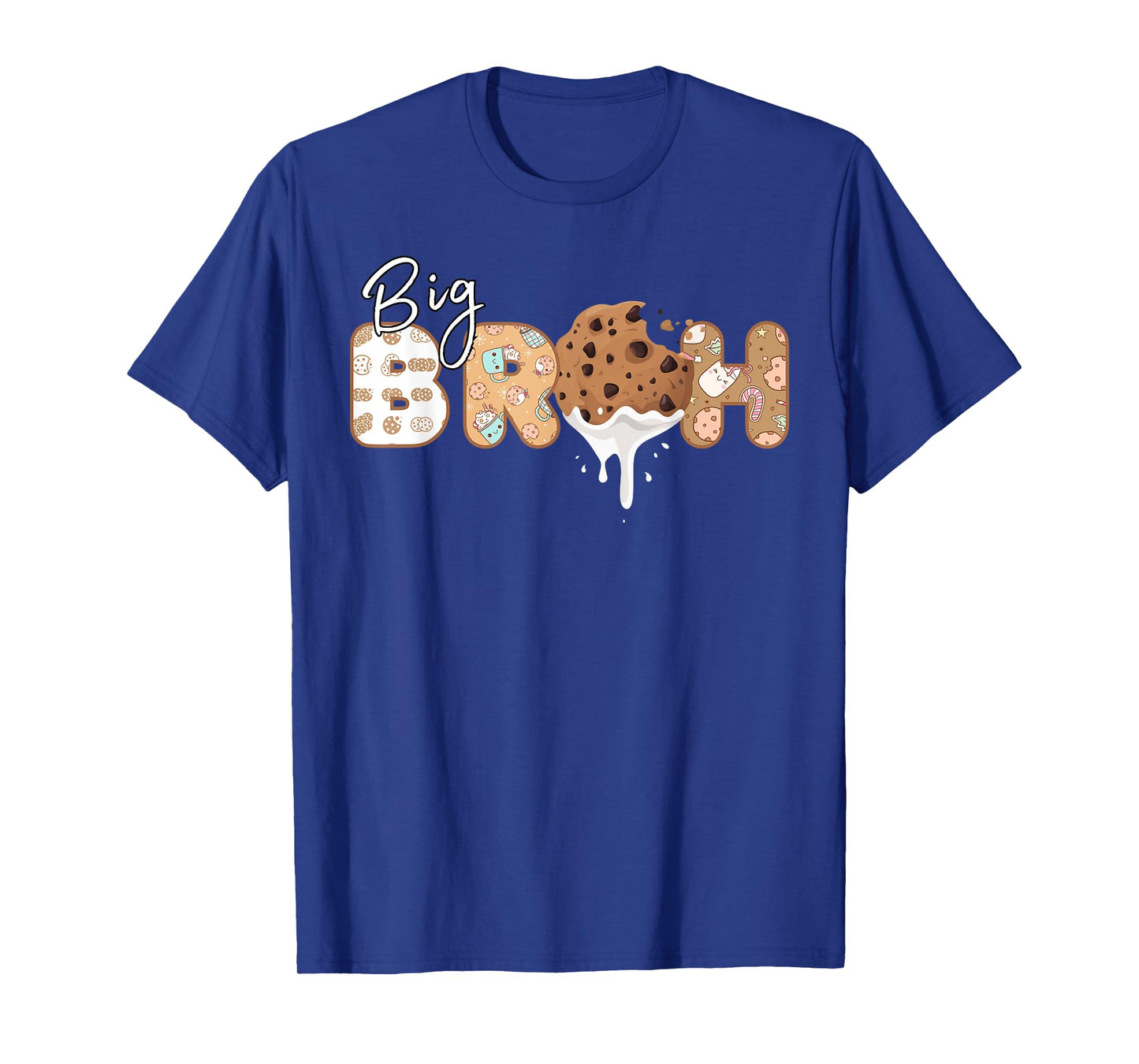 Big Bruh Cookies and Milk 1st Birthday Funny Cookies Milk T-Shirt
