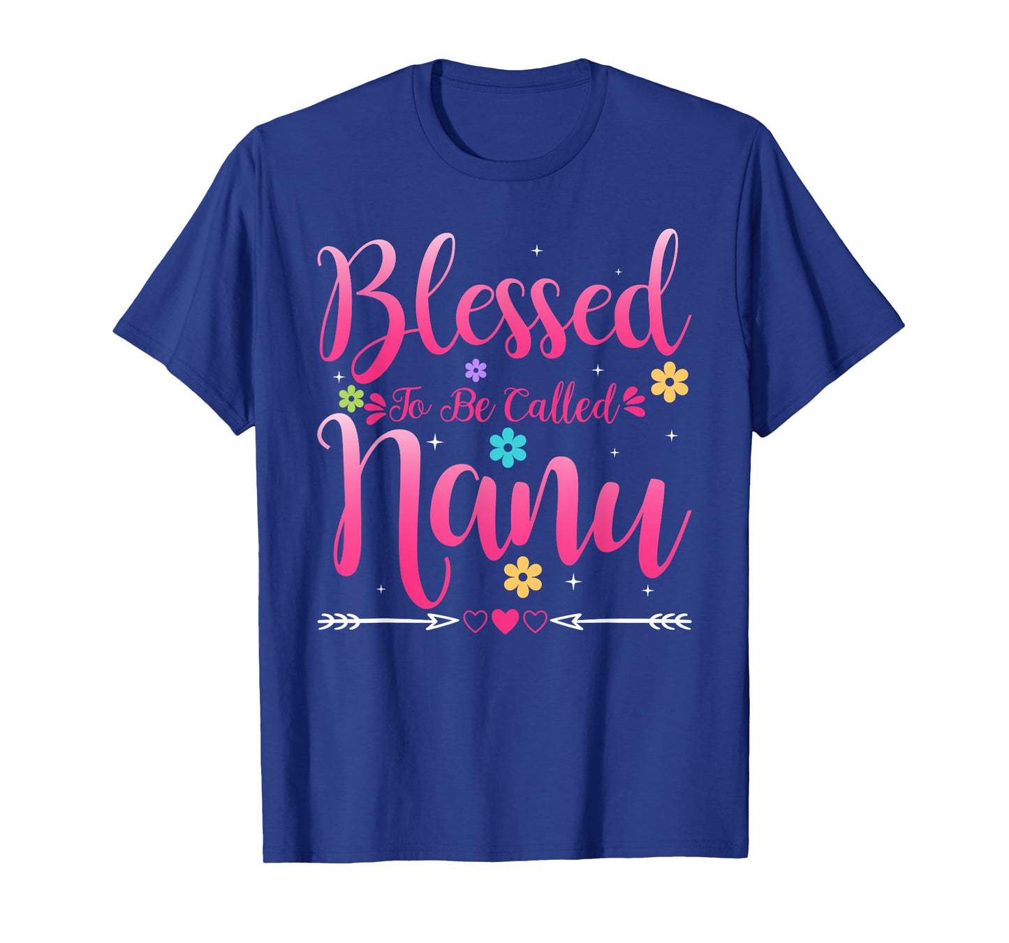 Womens Blessed To Be Called Nanu Heart Mother's Day Nanu T-Shirt
