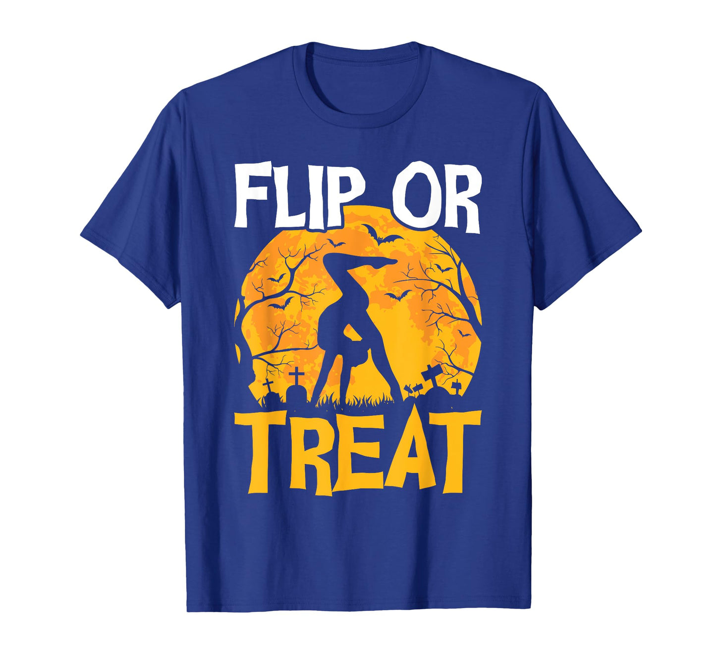 Gymnastics Halloween Flip or Treat Halloween Gymnastics T-Shirt