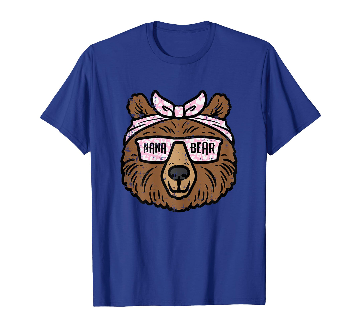 Nana Bear Face Mothers Grandparents Day Grandma Mimi Women T-Shirt