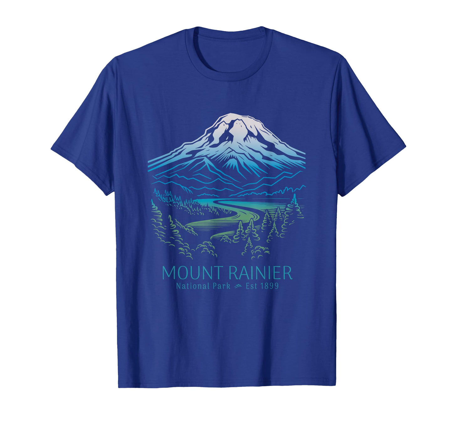 Mt. Rainier National Park Hiking Camping Mountain Souvenir T-Shirt