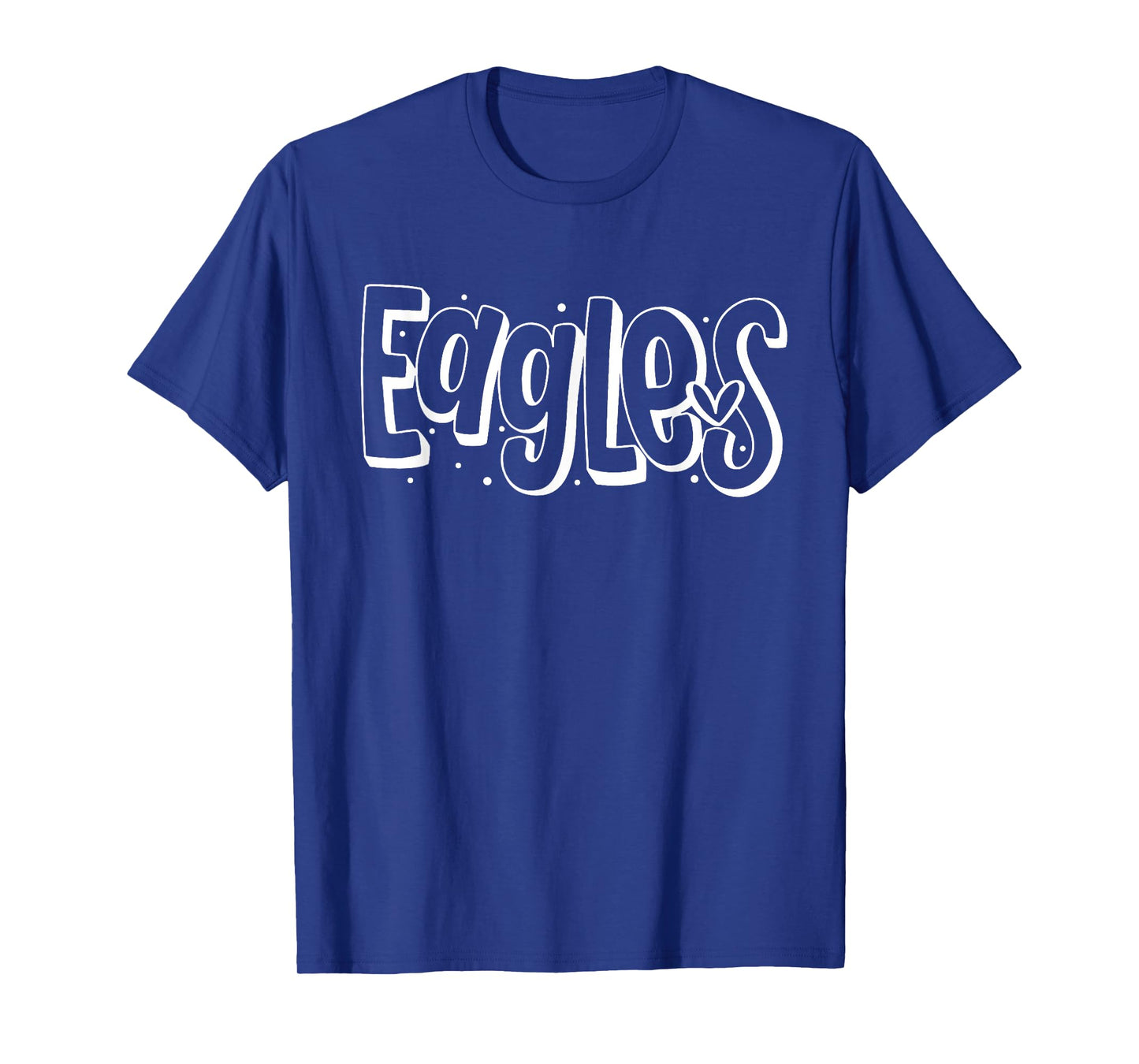 Vintage Eagles Name Pride Heart T-Shirt