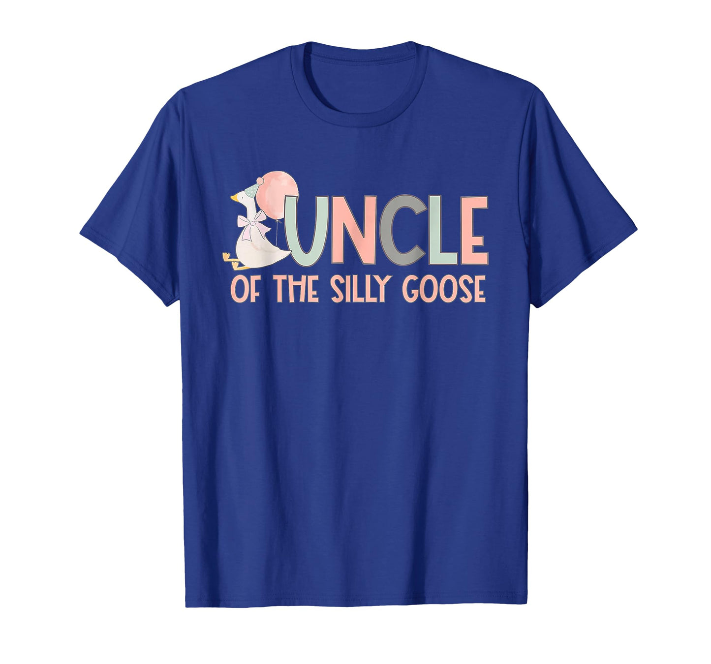 Family Duck 1st Birthday Uncle Of The Silly Goose Birthday T-Shirt
