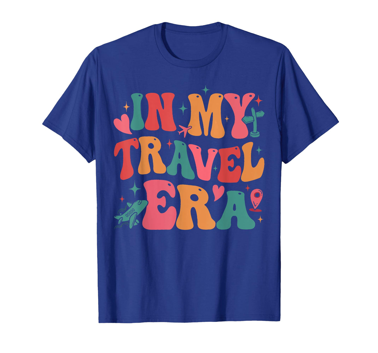 Groovy In My Travel Era I Love Traveling Summer Vacation T-Shirt