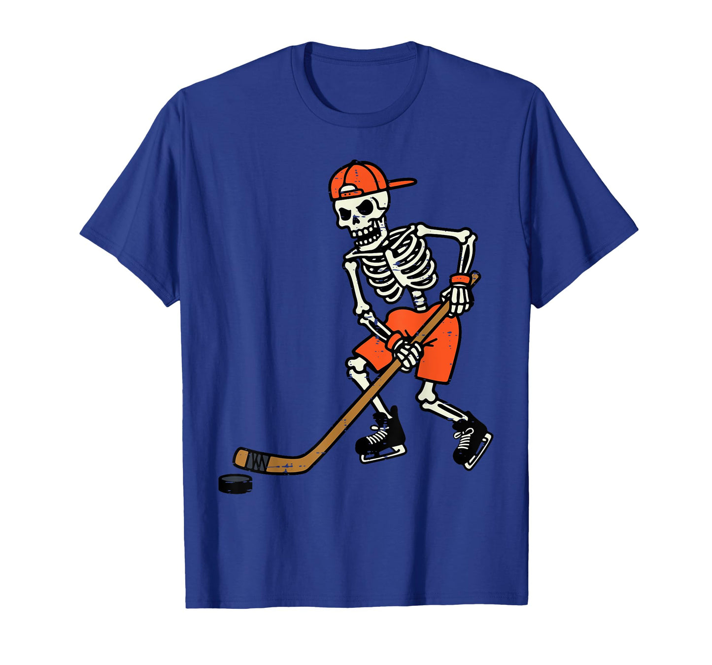 Halloween Skeleton Ice Hockey Costume Men Boys Kids Teens T-Shirt