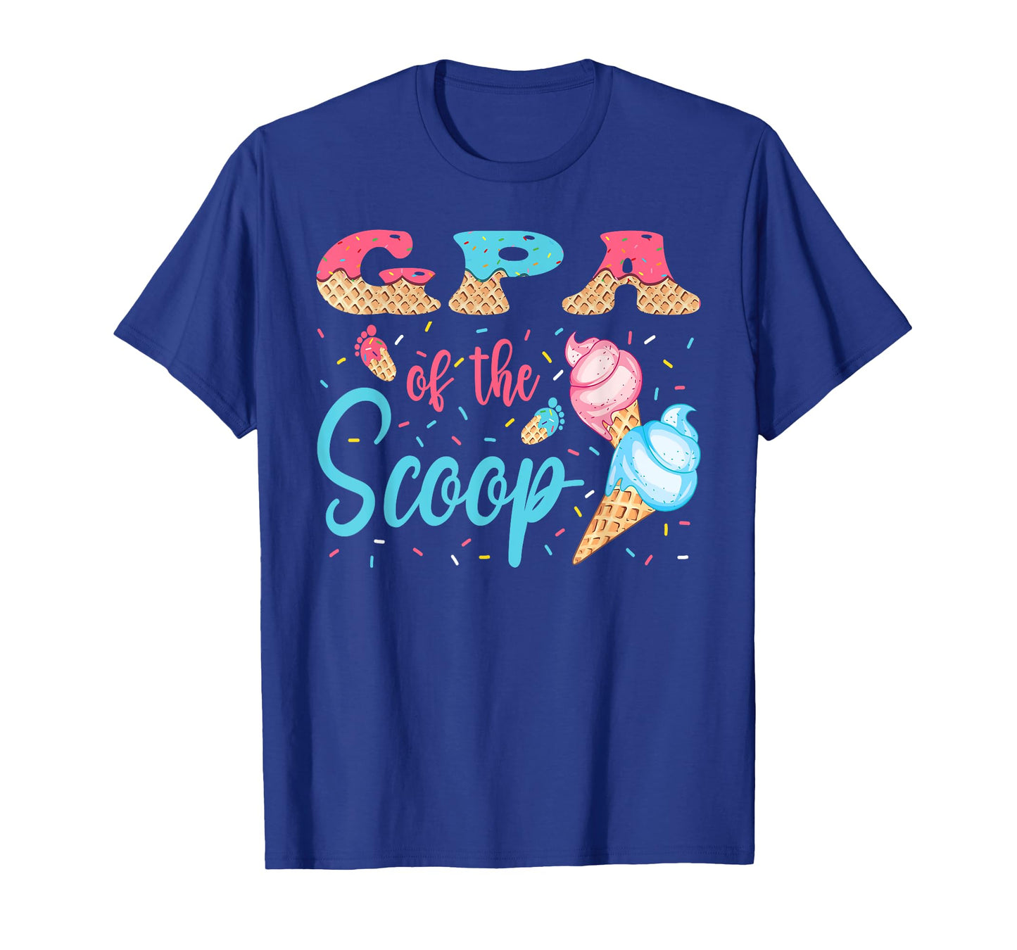 GPA Of The Scoop Ice Cream Gender Reveal Baby Shower T-Shirt