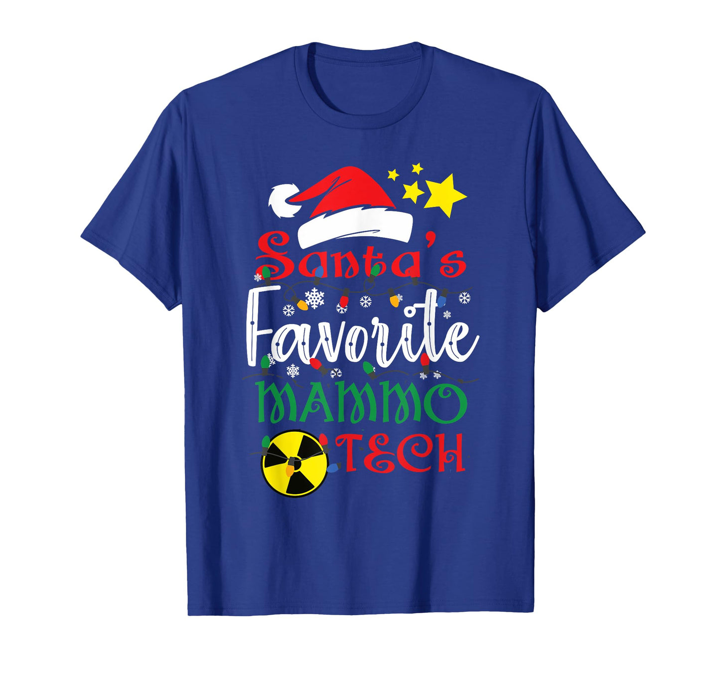 Santa's Favorite Mammo Tech, Mammography Christmas Gift T-Shirt
