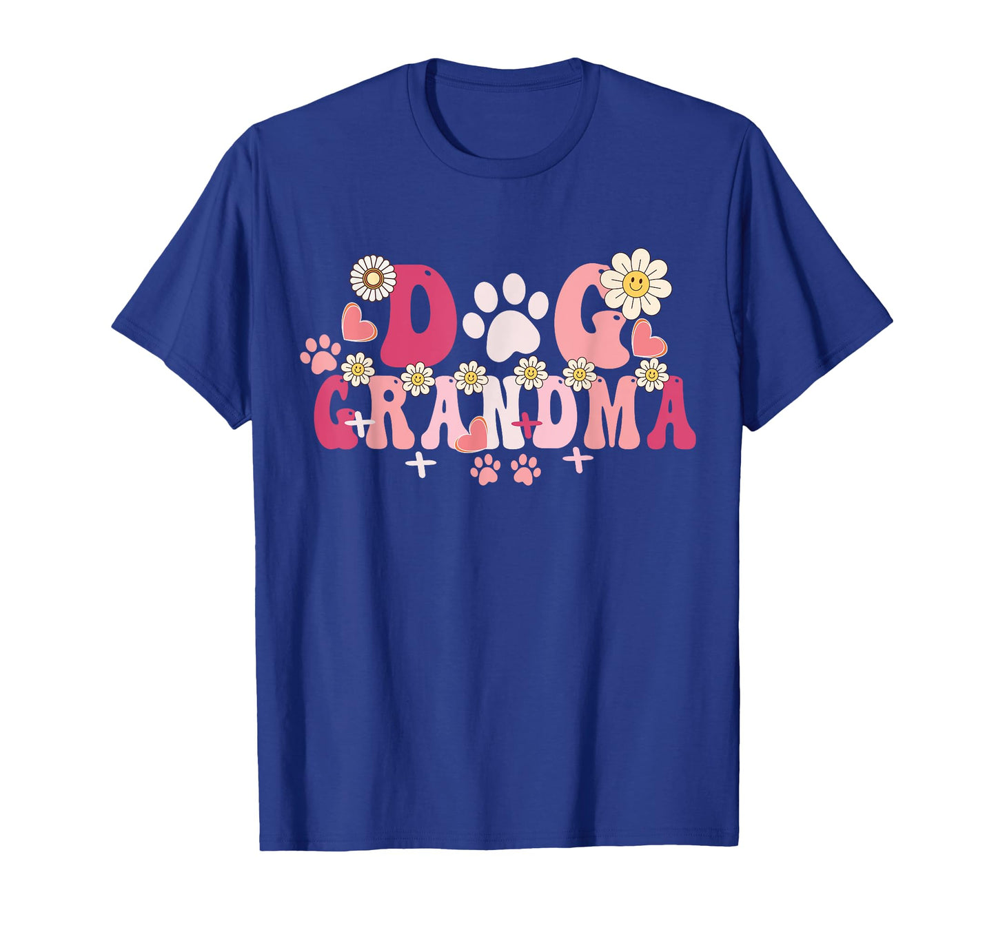 Groovy Dog Grandma Owner Mama Grandma Dog Lovers T-Shirt for Men Women