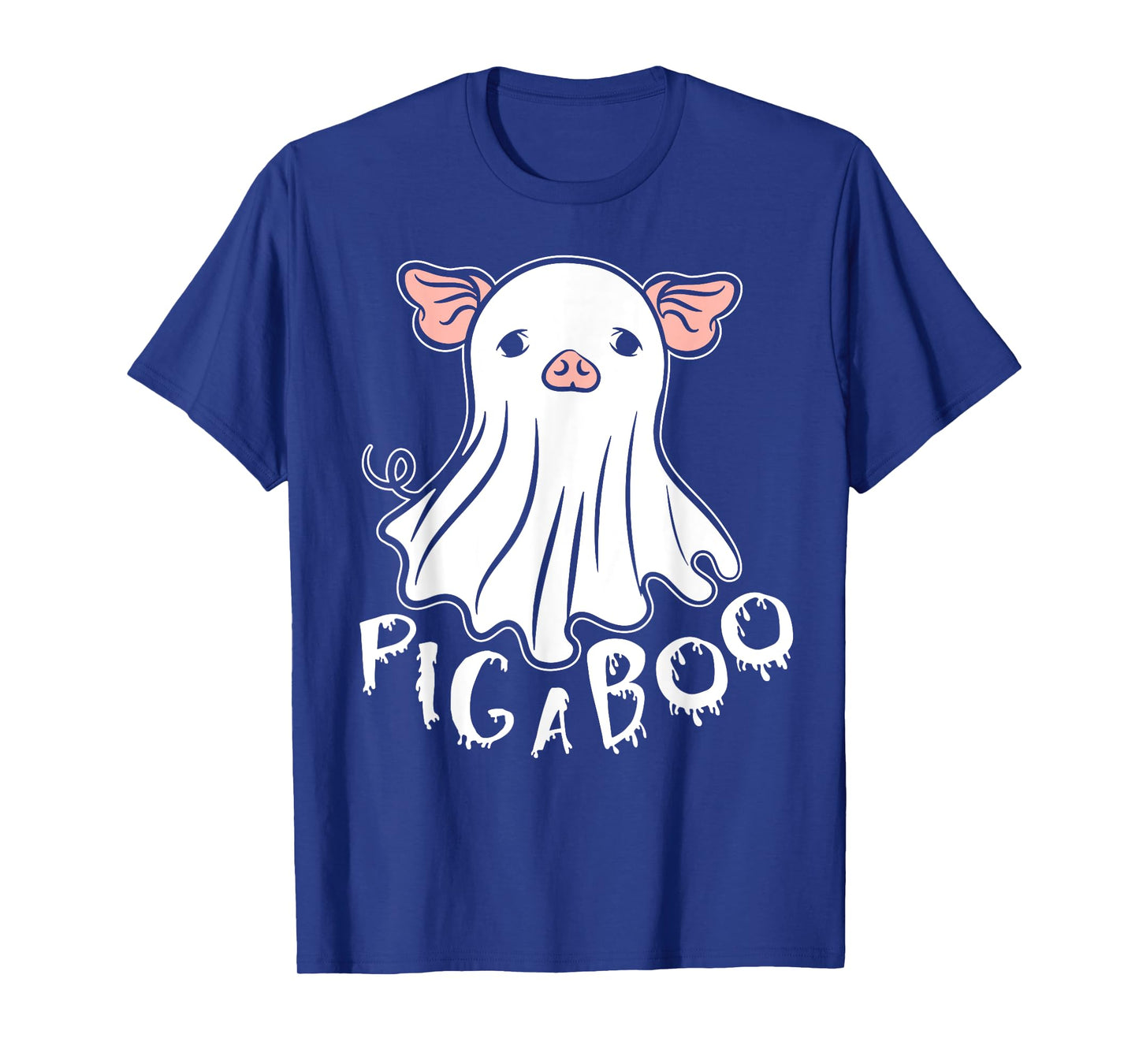 Ghost Pig Costume Pig A Boo Farmer Animal Halloween Costume T-Shirt