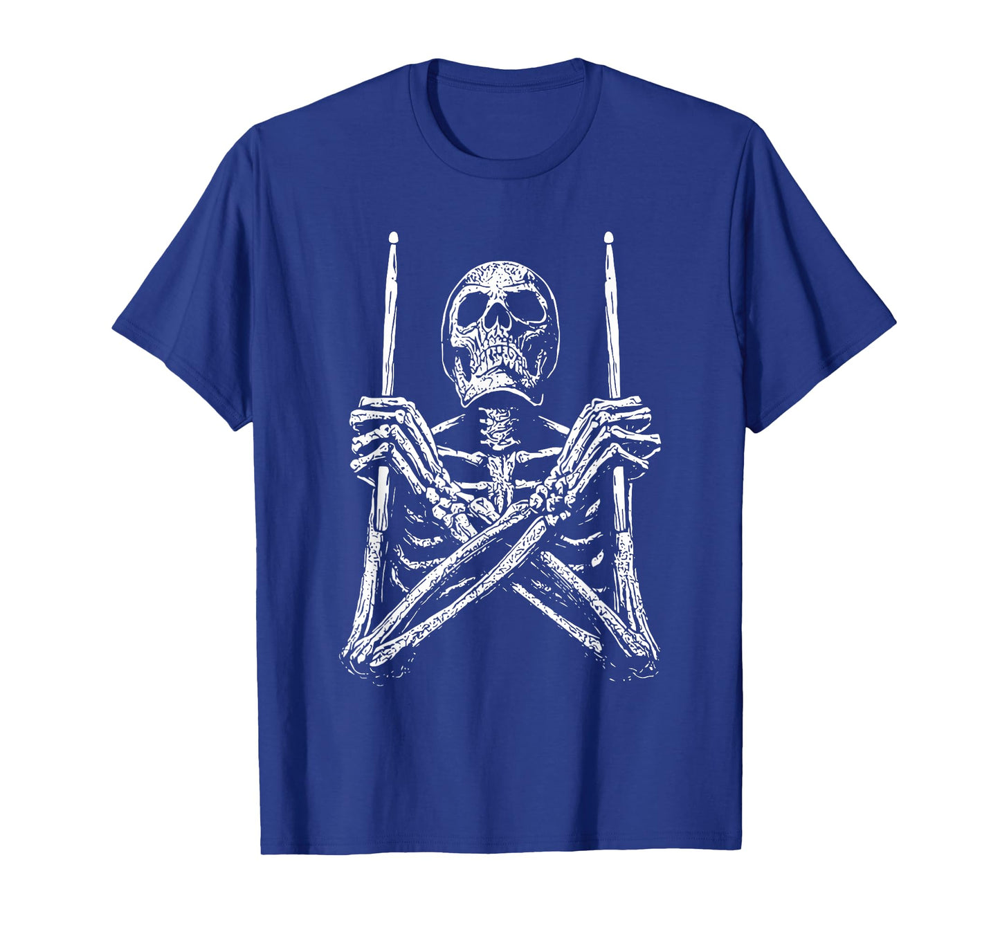 Skeleton Drummer Halloween Costume Percussion Drum Player T-Shirt