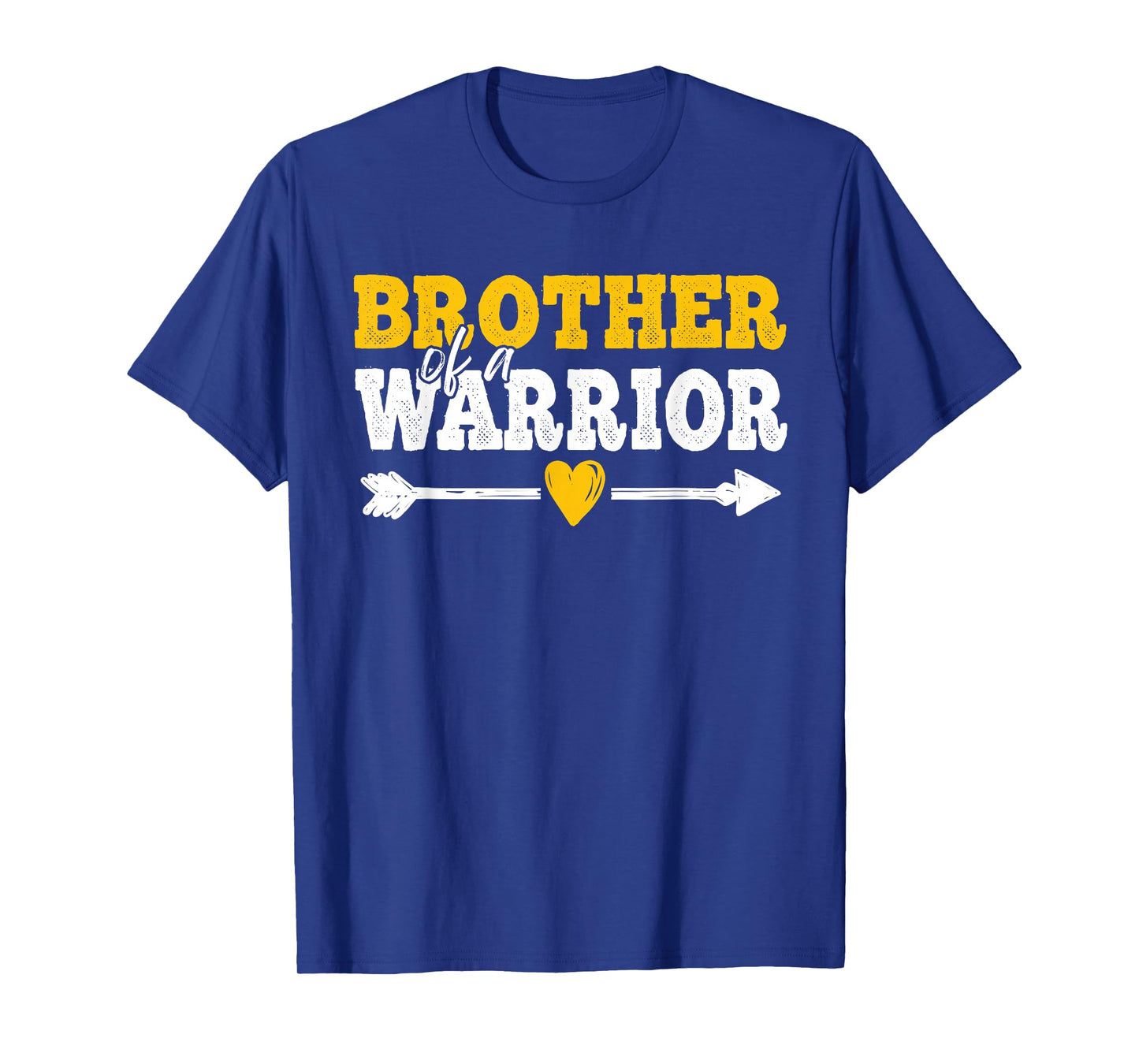 Brother of a Warrior Childhood Cancer Awareness Family T-Shirt