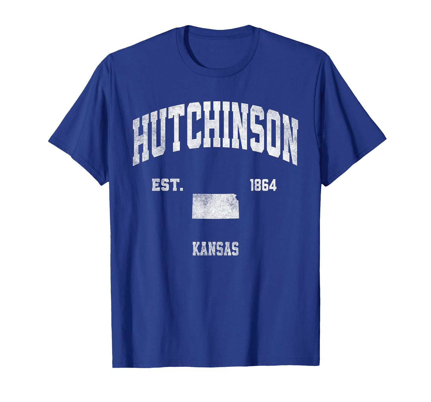 Hutchinson Kansas KS Athletic Throwback Souvenir T-Shirt