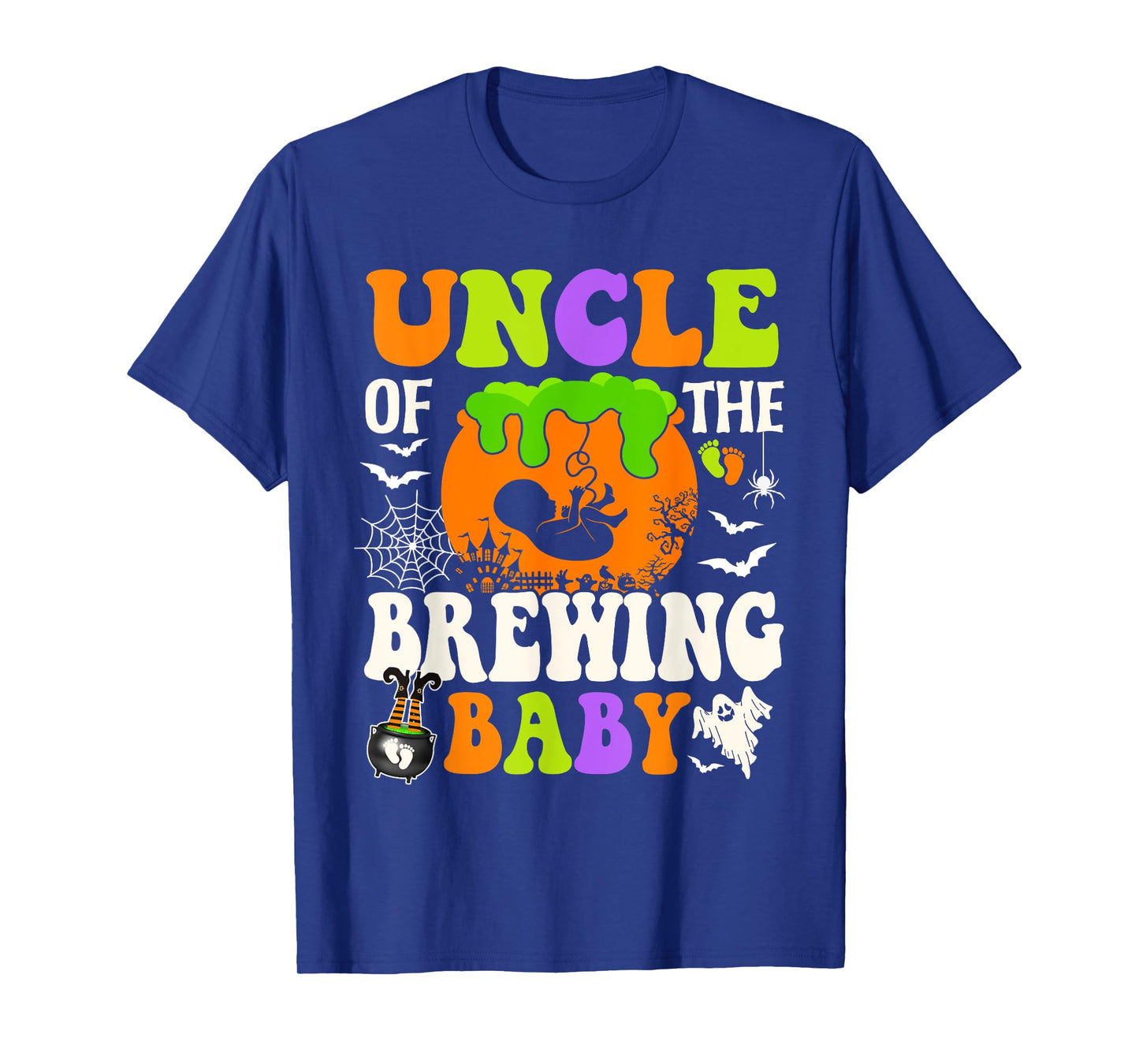 Uncle Of The Brewing Baby Halloween Pregnancy Baby Shower T-Shirt